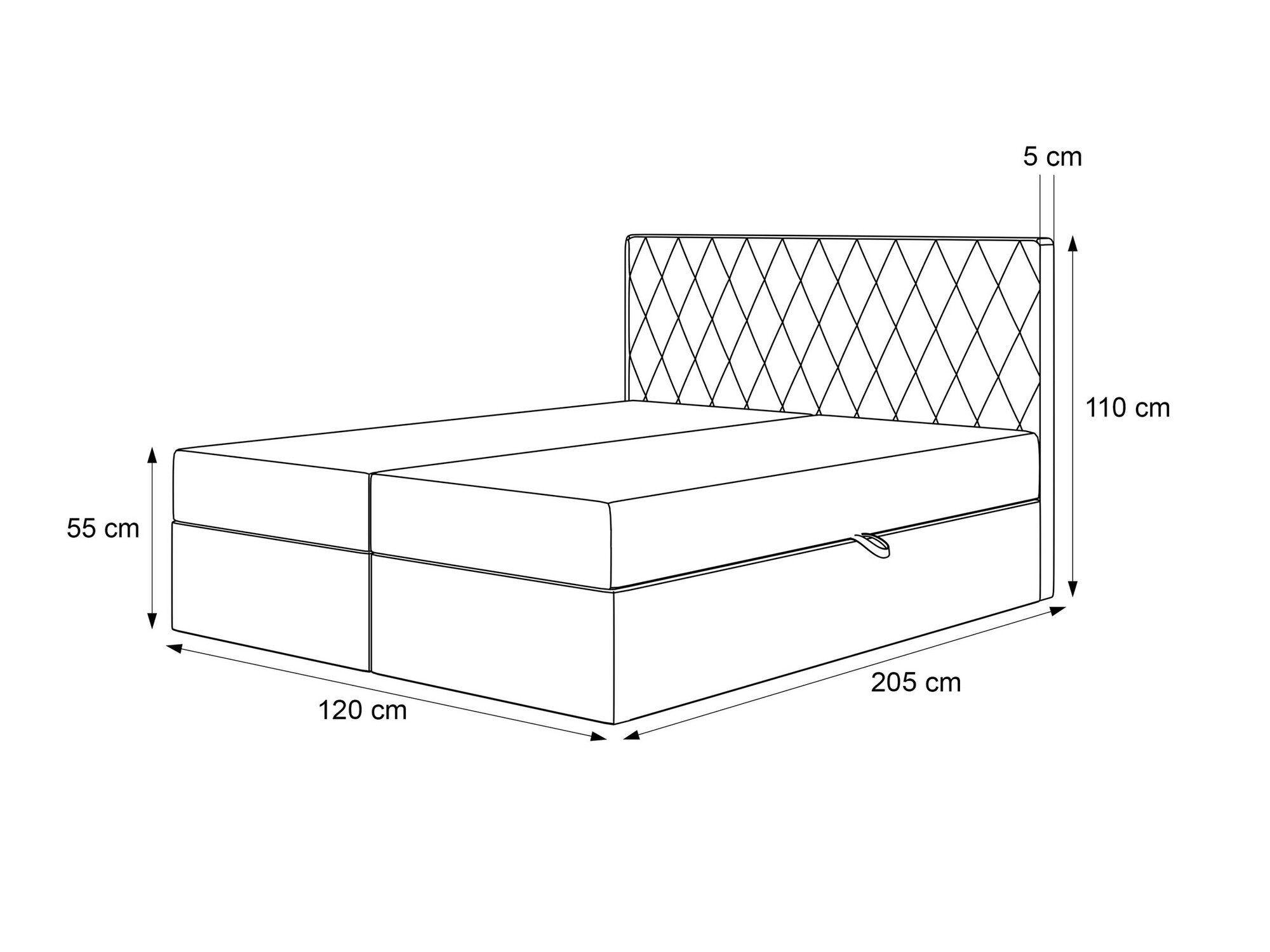 Continental bed Martinez 114 (Melody 13)