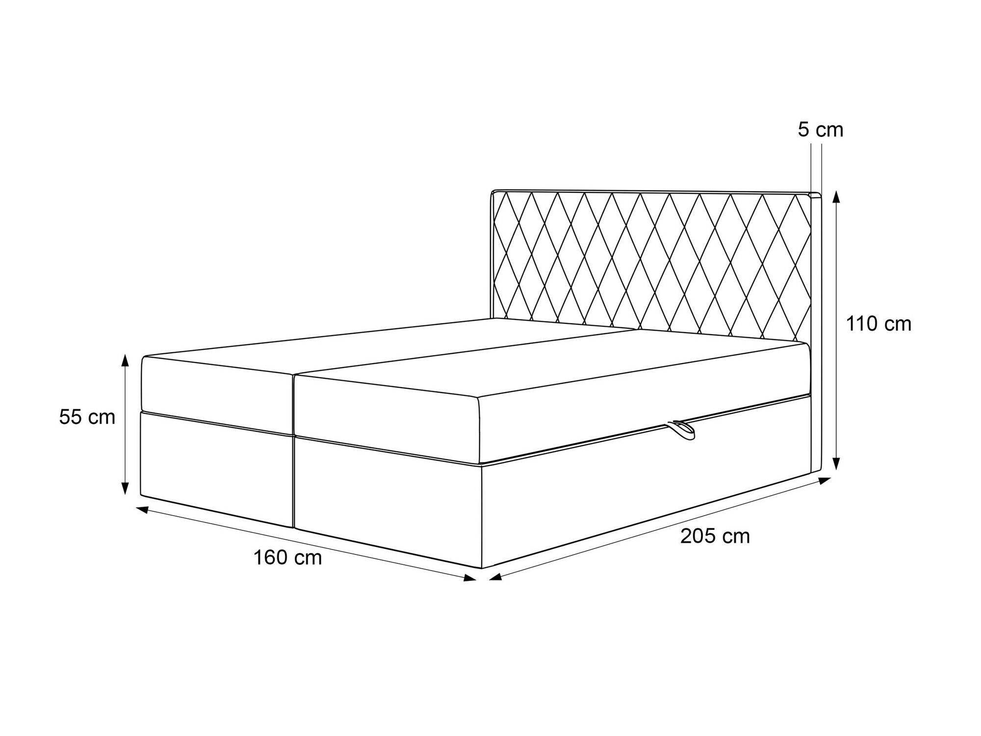 Continental bed Martinez 114 (Melody 13)