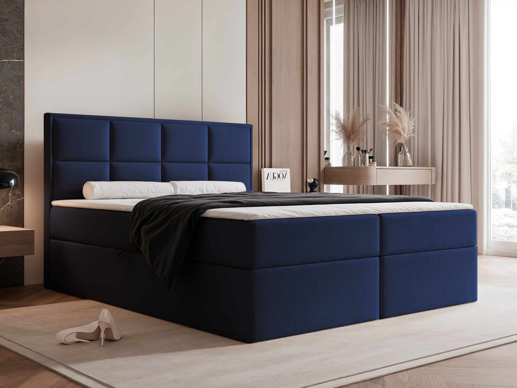 Continental bed Martinez 115 (Magic Velvet 2216)