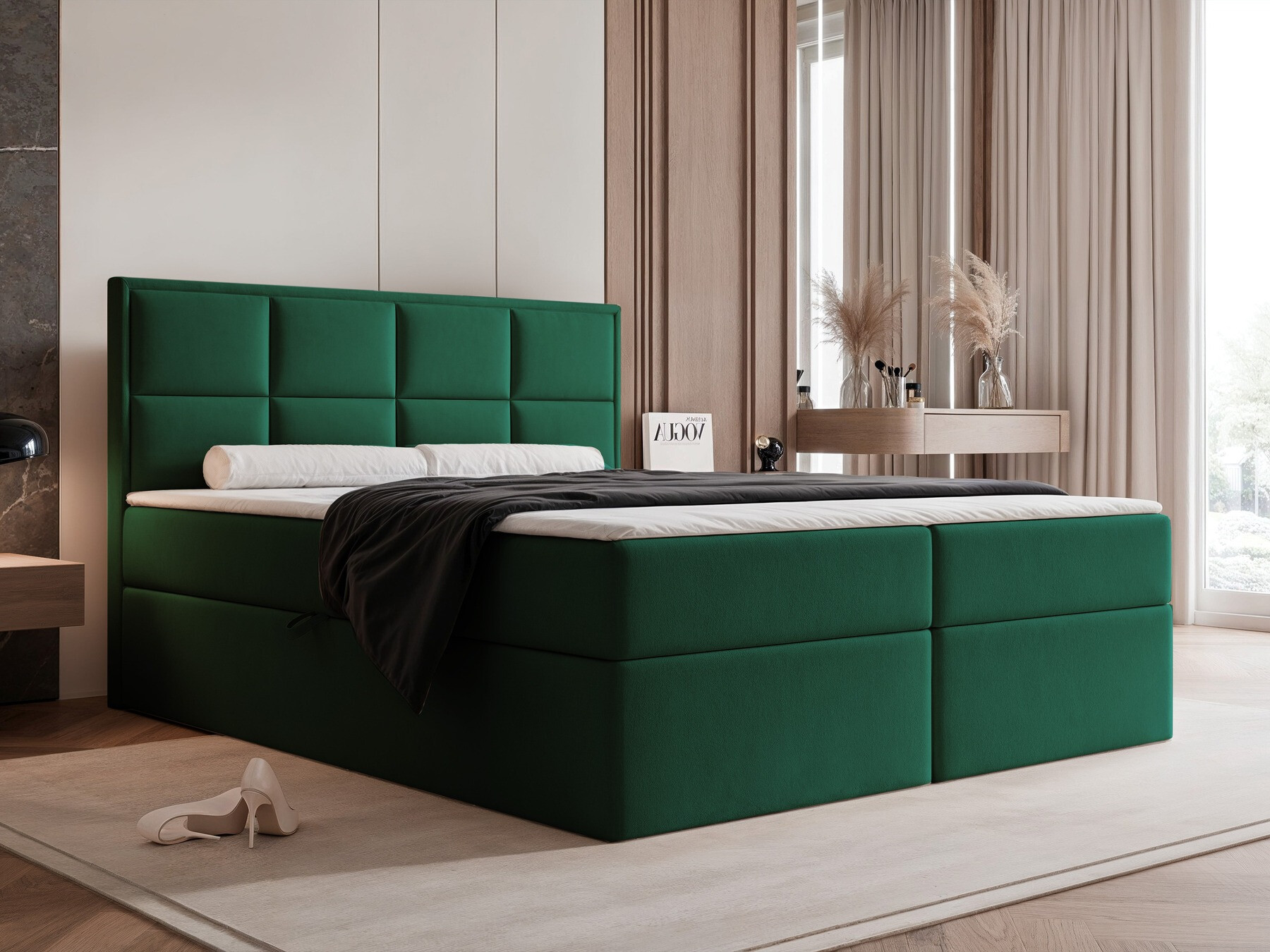 Continental bed Martinez 115 (Magic Velvet 2225)