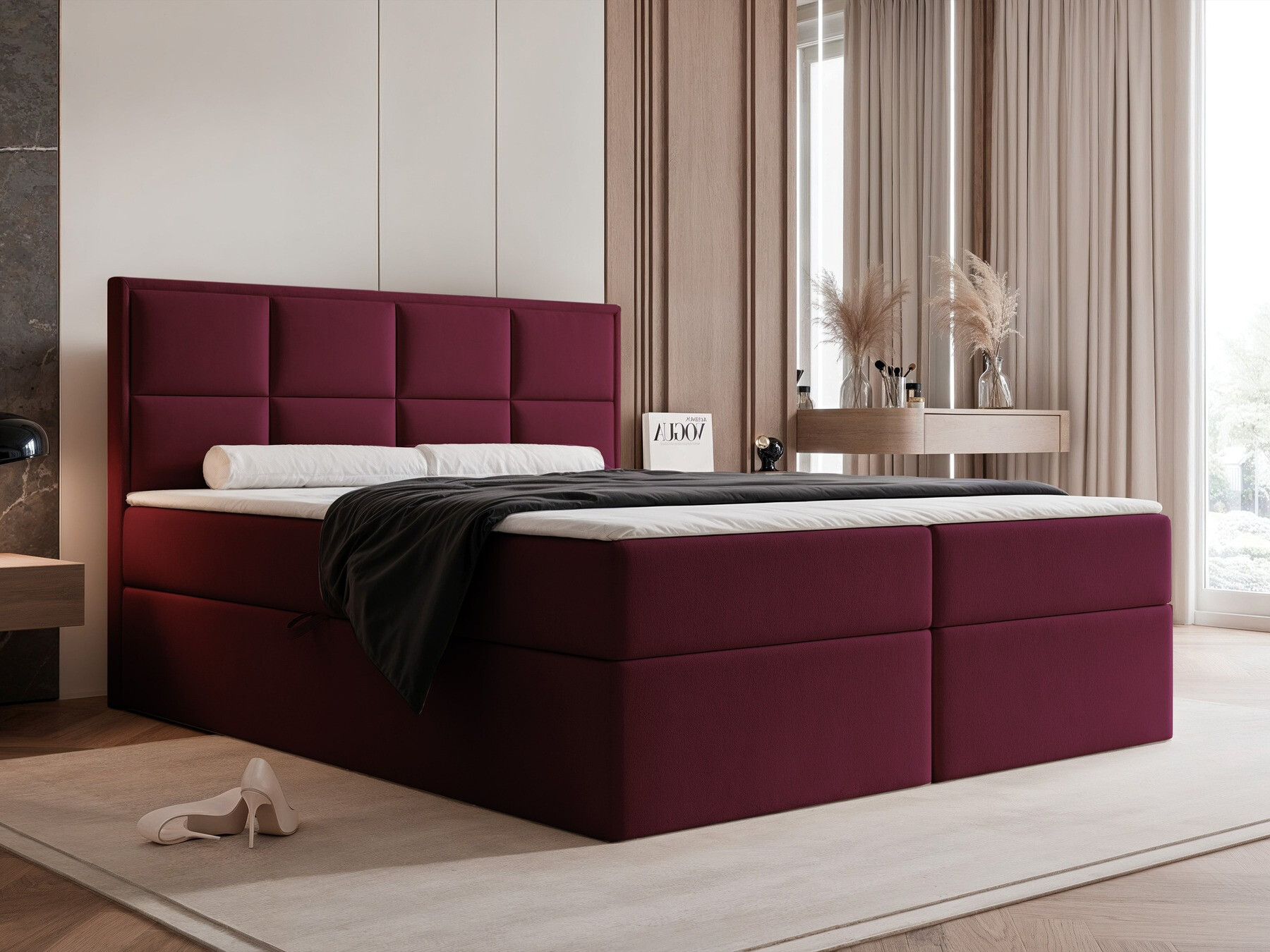 Continental bed Martinez 115 (Magic Velvet 2229)