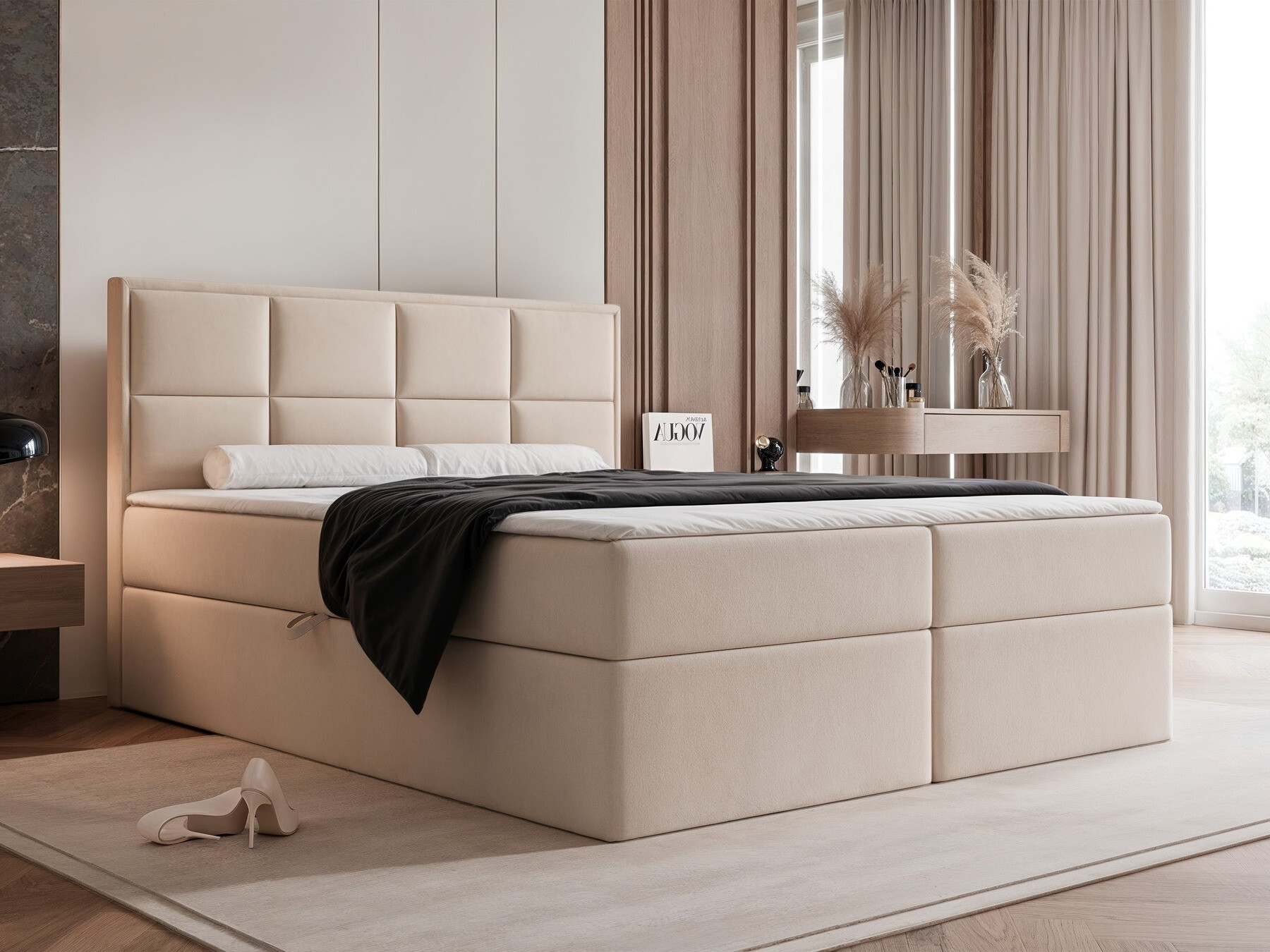 Continental bed Martinez 115 (Magic Velvet 2256)