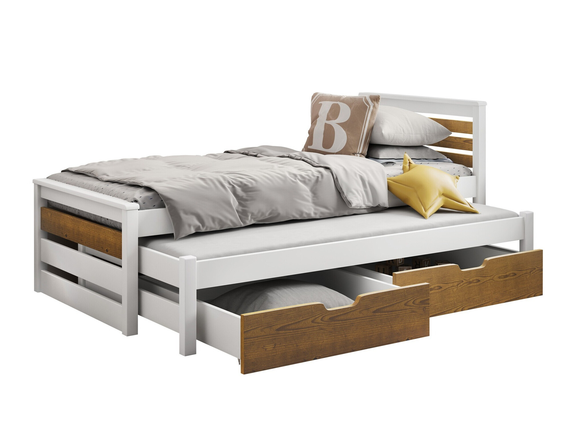Bed Henderson 169 (White + Sonoma oak)