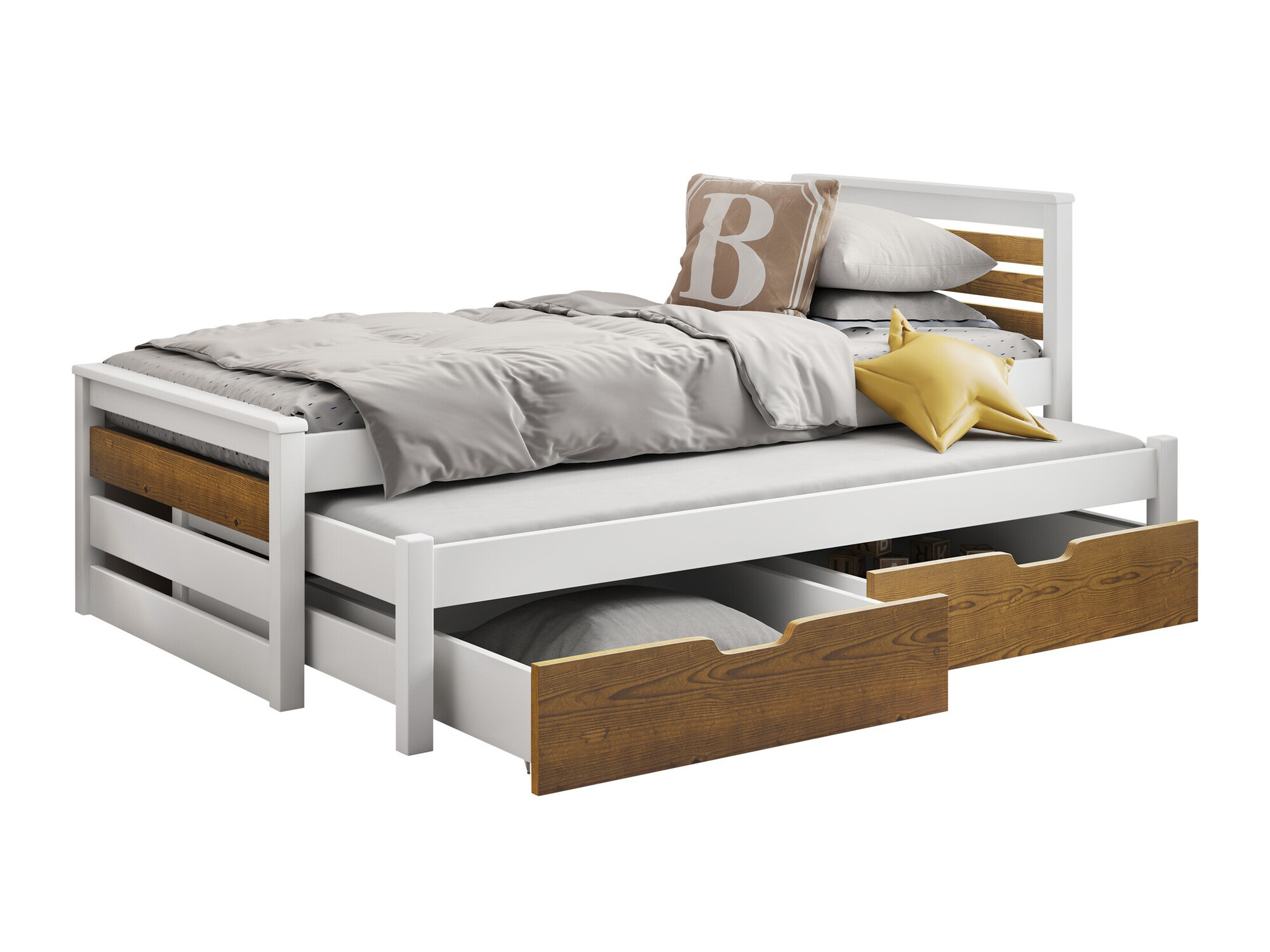 Bed Henderson 170 (White + Sonoma oak)