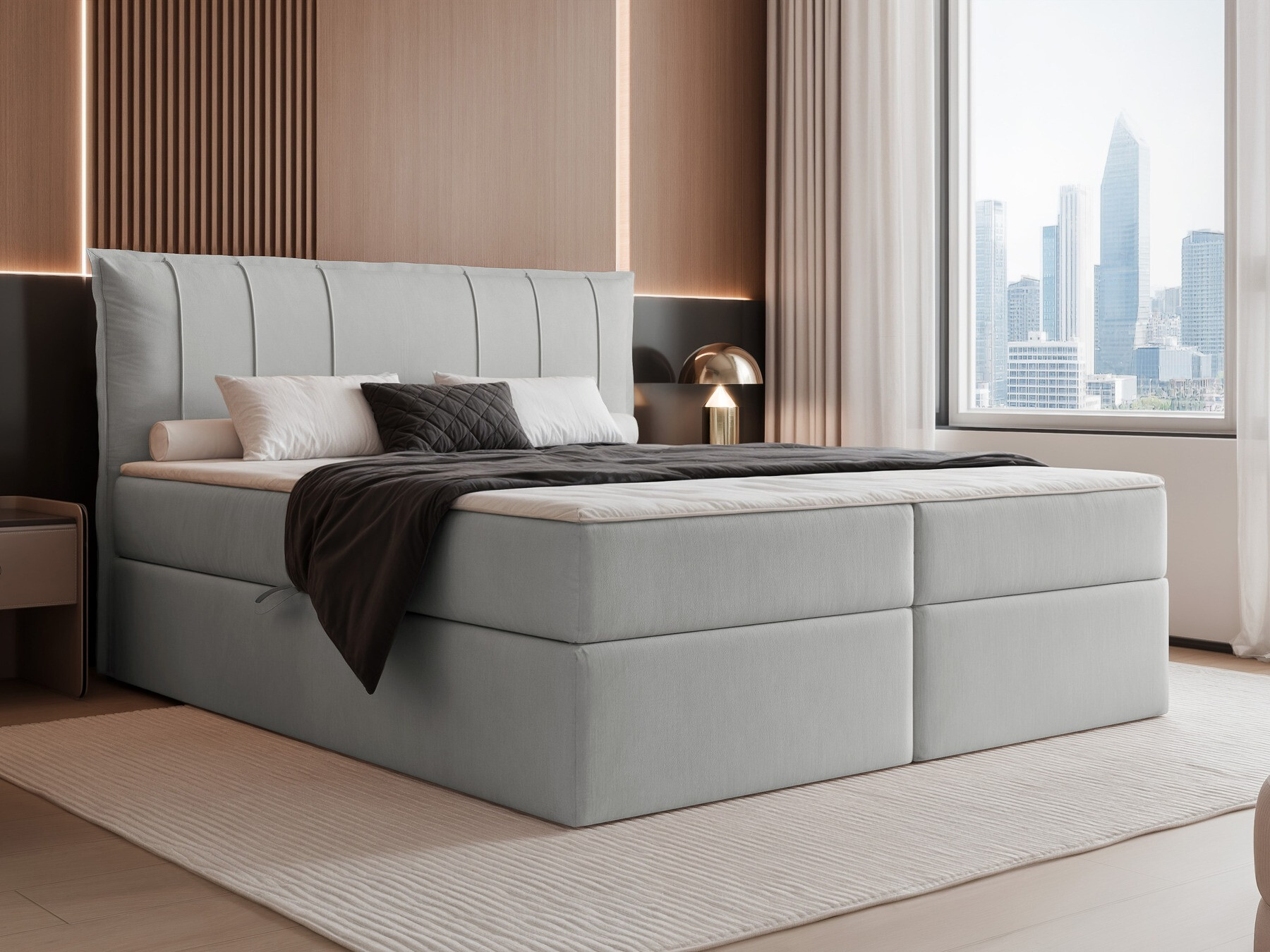 Continental bed Martinez 107 (Magic Velvet 2240)