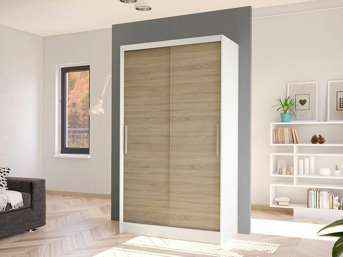 Wardrobe Closico Structor I (White + Sonoma oak)