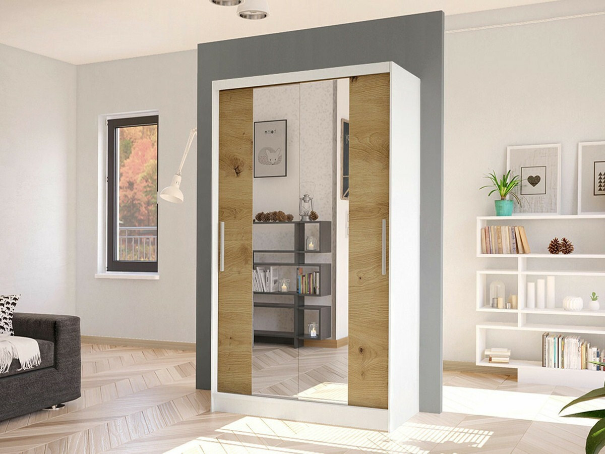 Wardrobe Closico Structor II (White + Artisan oak)