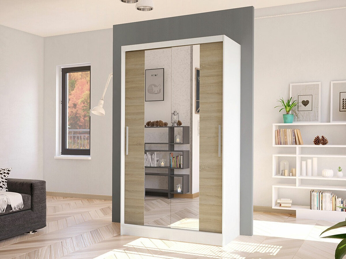 Wardrobe Closico Structor II (White + Sonoma oak)