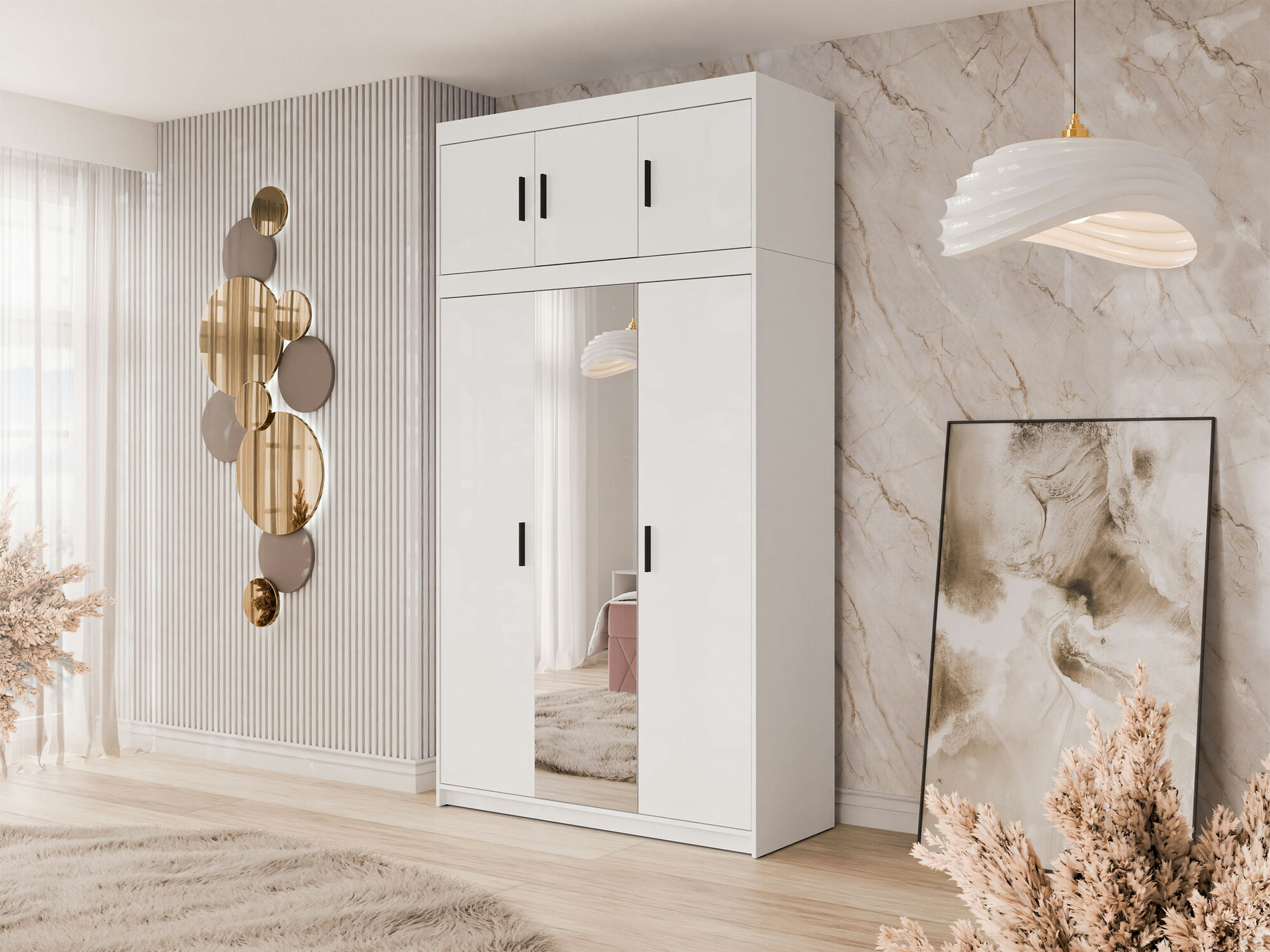 Wardrobe Novduni 105 (White)