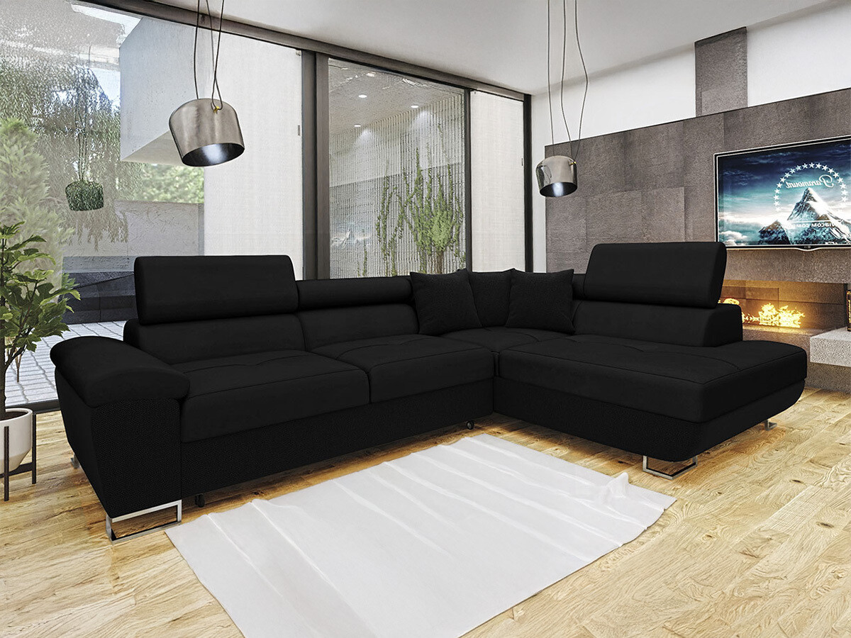 Corner sofa Comfivo Ruta II (Uttario Velvet 2980 + Muna 14)