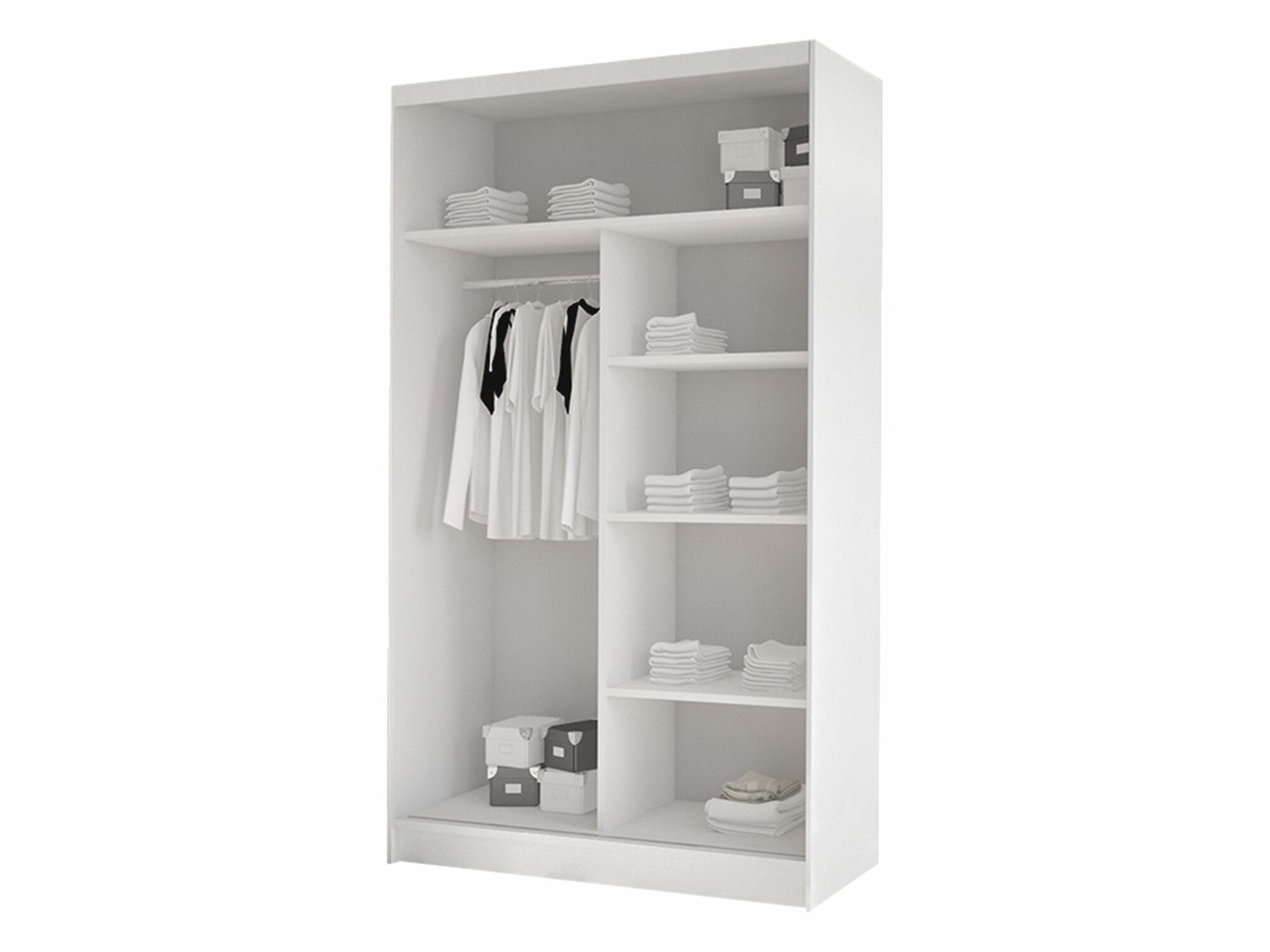 Wardrobe Closico Structor VI (Black + Artisan oak)