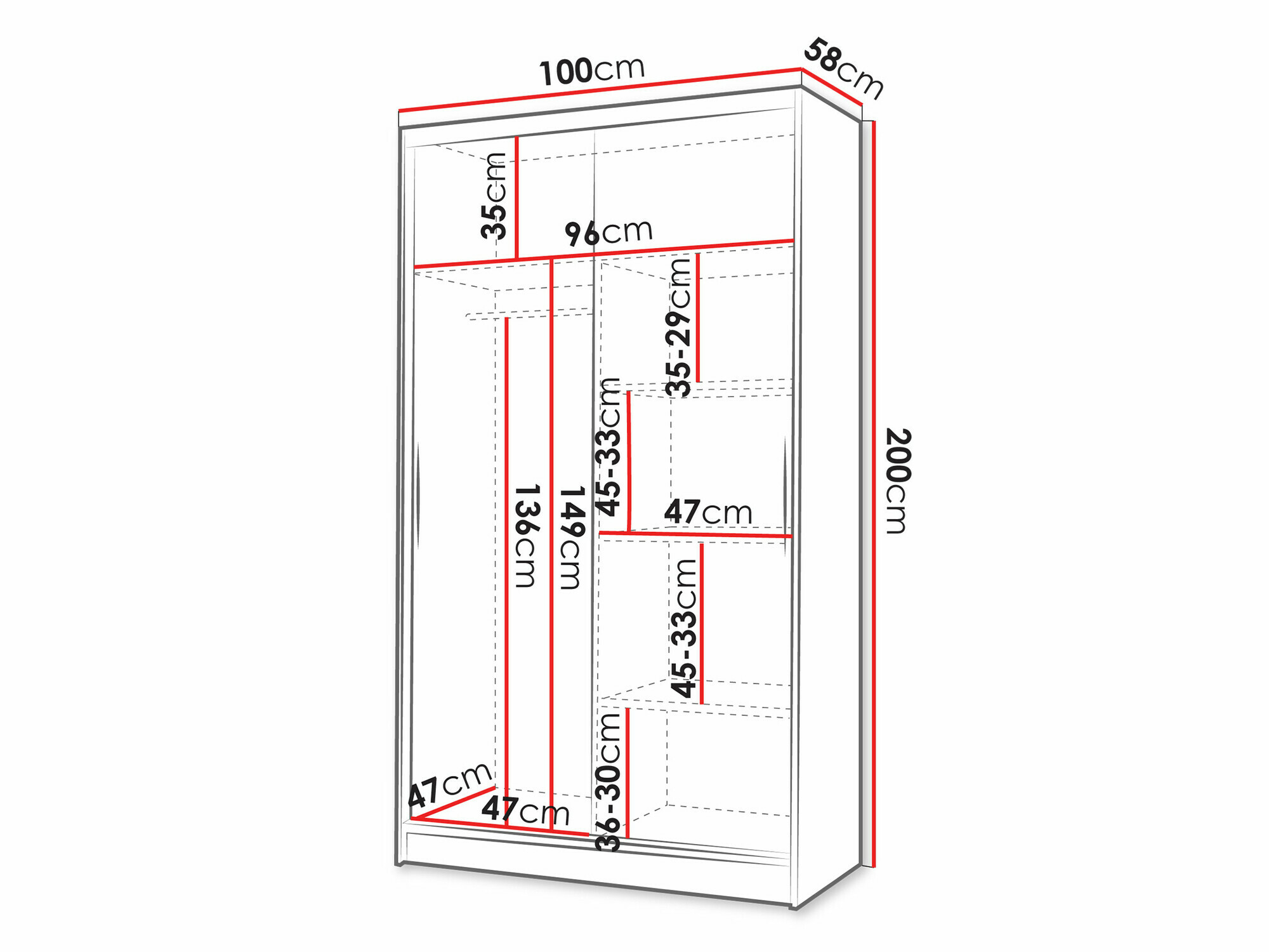 Wardrobe Closico Structor VI (Cashmere)