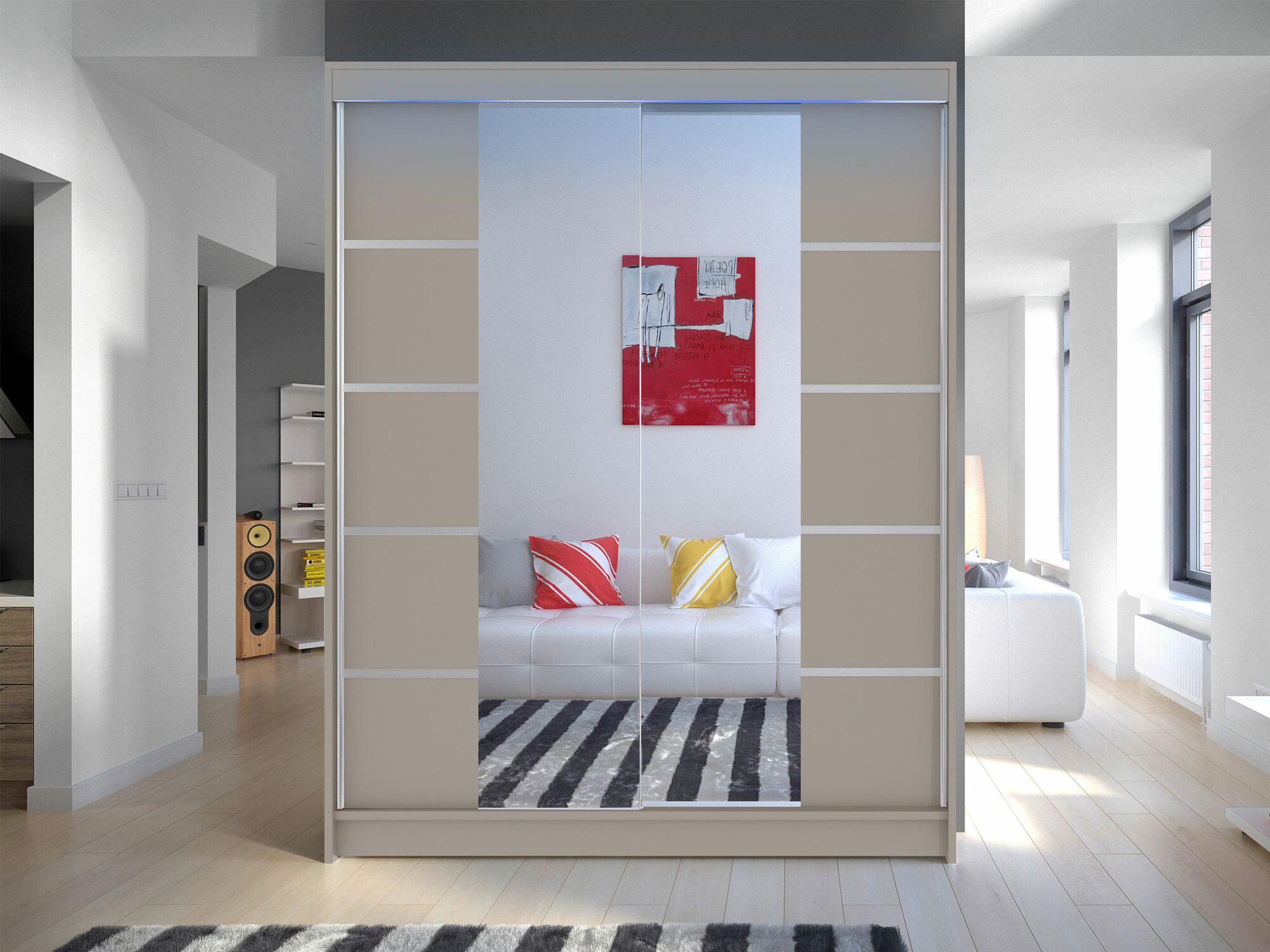 Wardrobe Closico Vastor V (Cashmere)