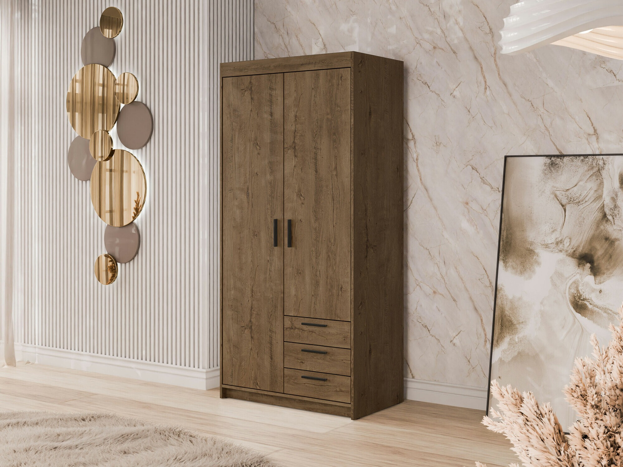 Wardrobe Novduni 112 (Lefkas oak)