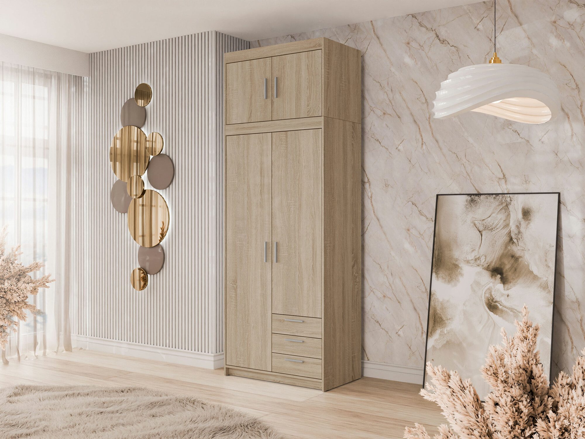 Wardrobe Novduni 113 (Sonoma oak)