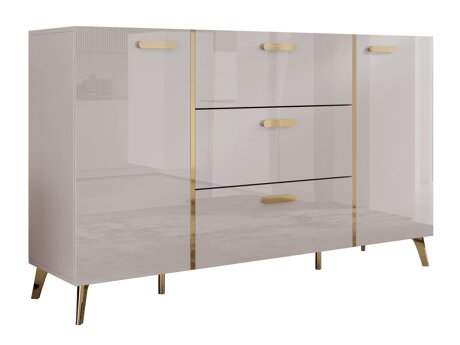 Chest of drawers Comfivo Teslomo 109 (Cashmere + Glossy cashmere)