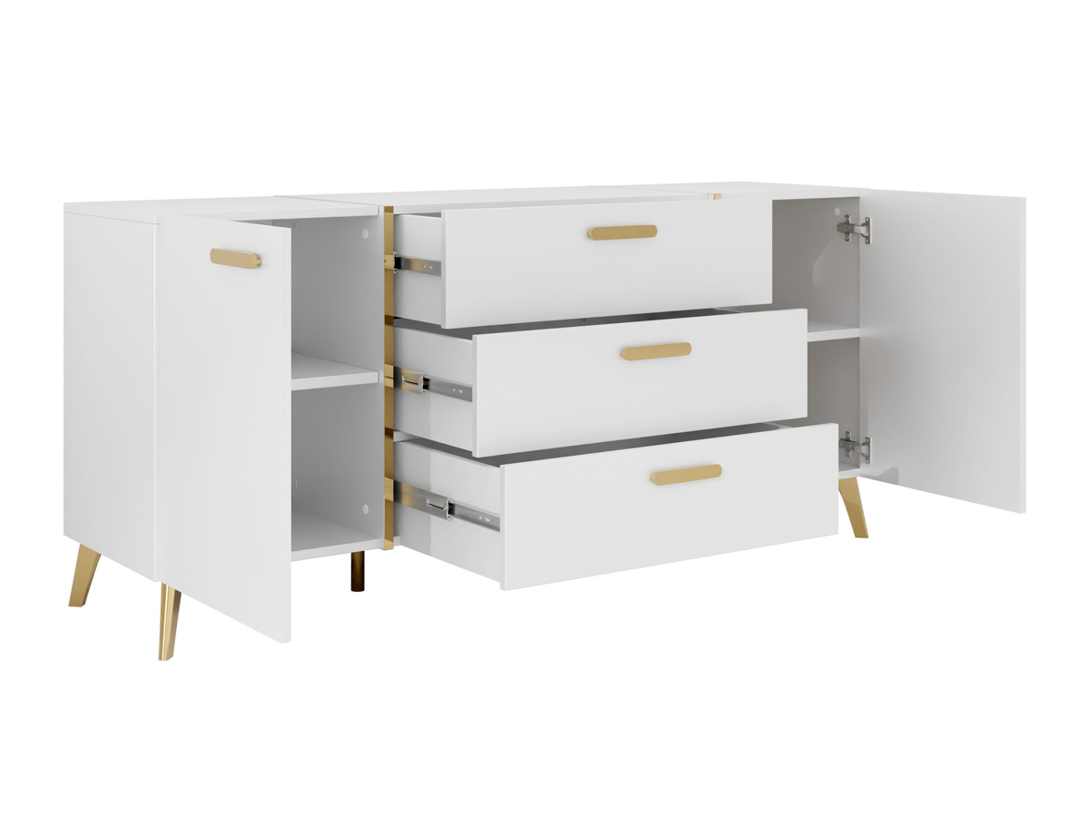 Chest of drawers Comfivo Teslomo 109 (Cashmere + Glossy cashmere)