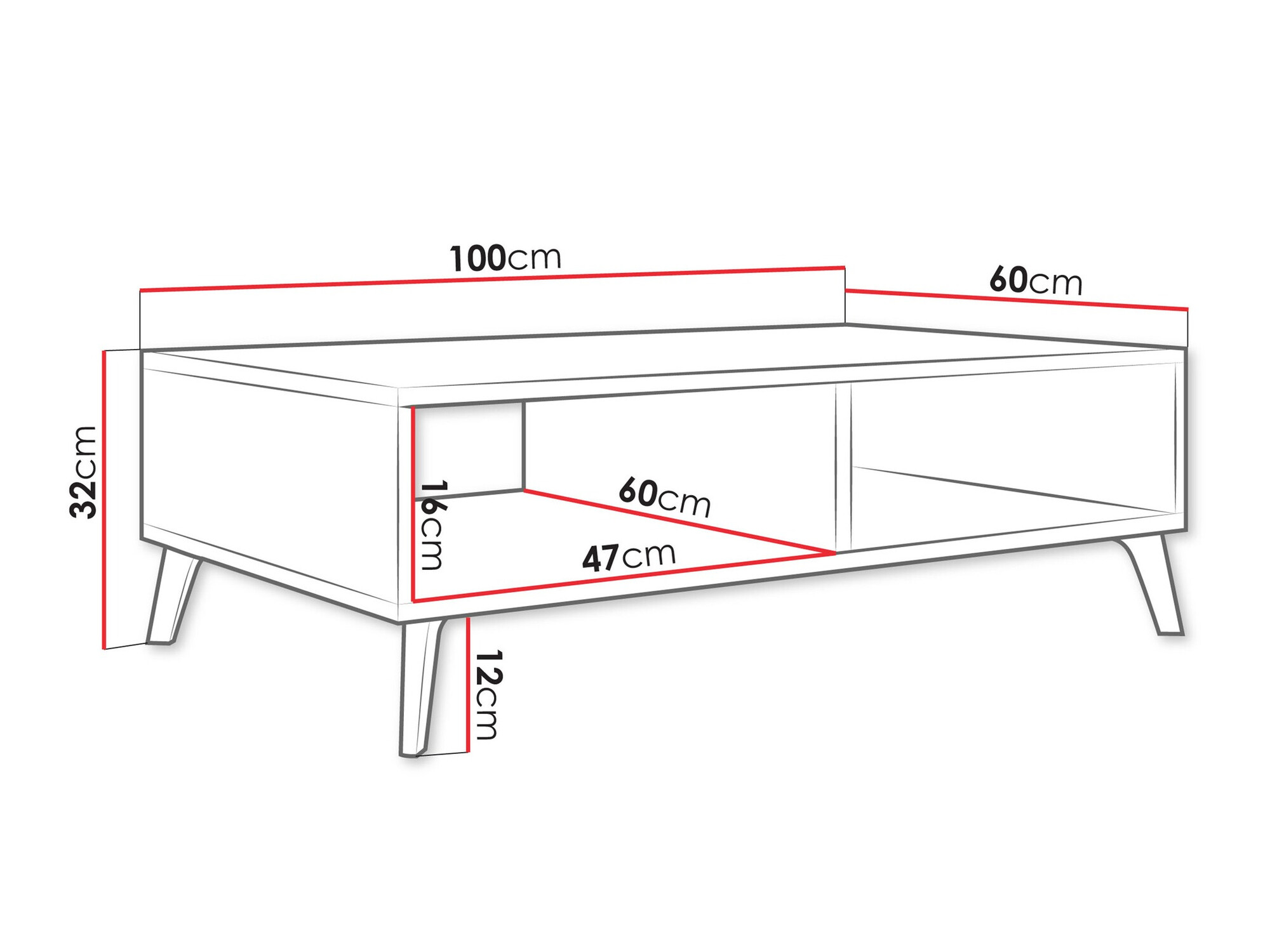 Coffee table Comfivo Capella (Cashmere)