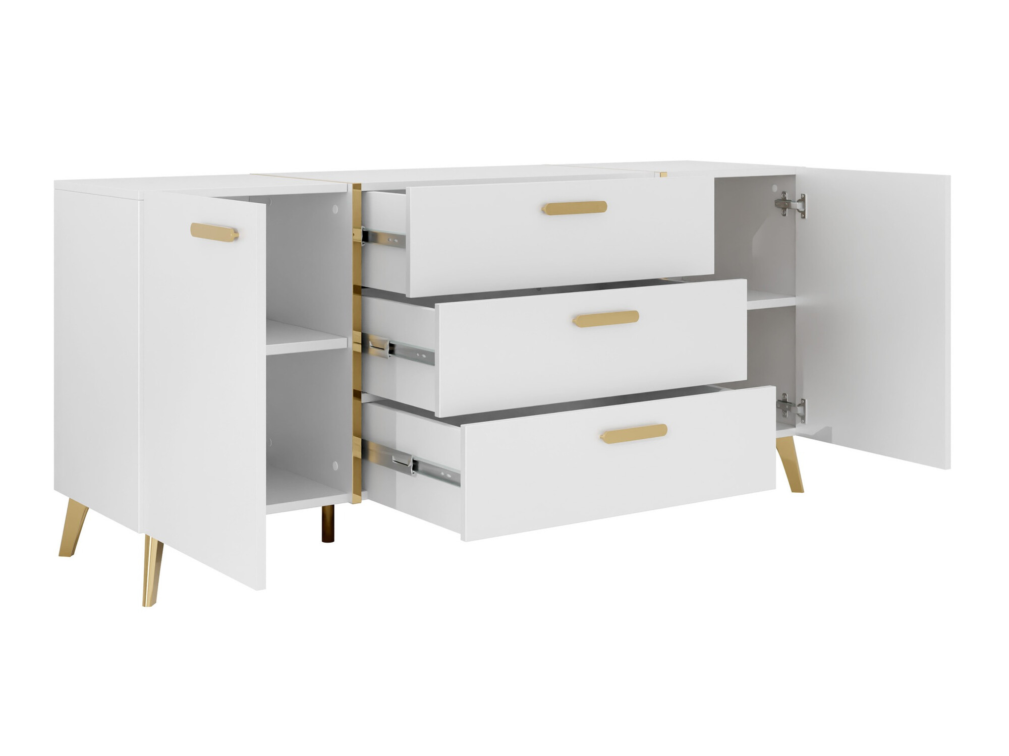 Living room set Comfivo Capella (Cashmere + Glossy cashmere)