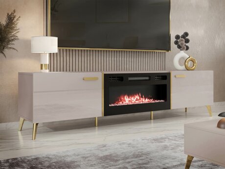 TV stand Comfivo Teslomo 112 (Cashmere + Glossy cashmere)