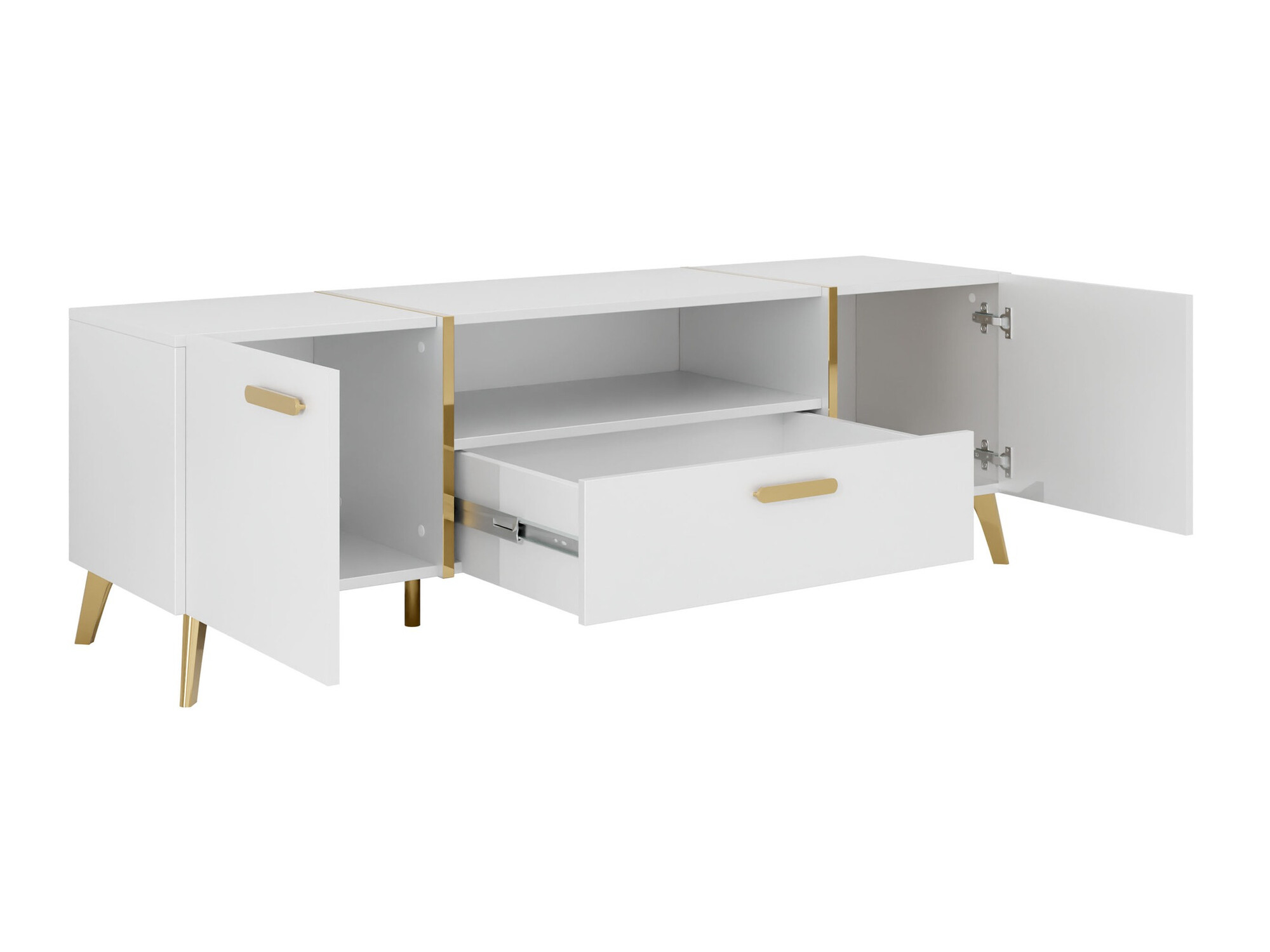 TV stand Comfivo Teslomo 113 (Cashmere + Glossy cashmere)