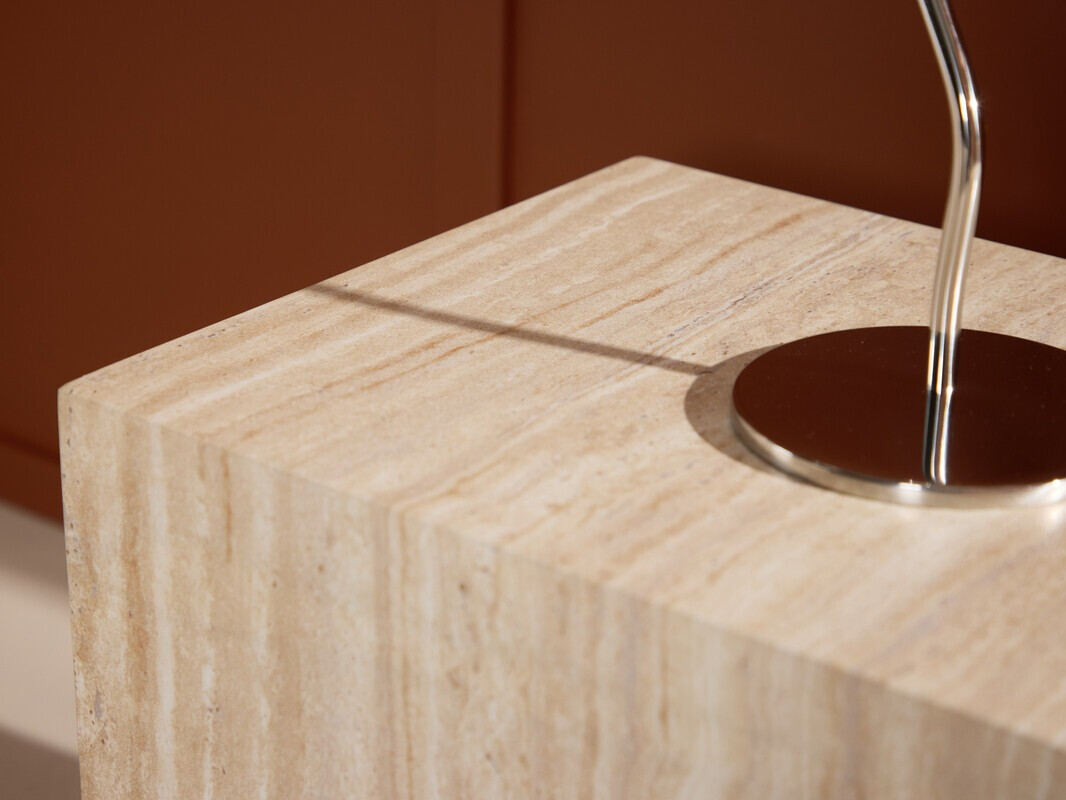 Side table Dallas 5005 (Light Travertine)