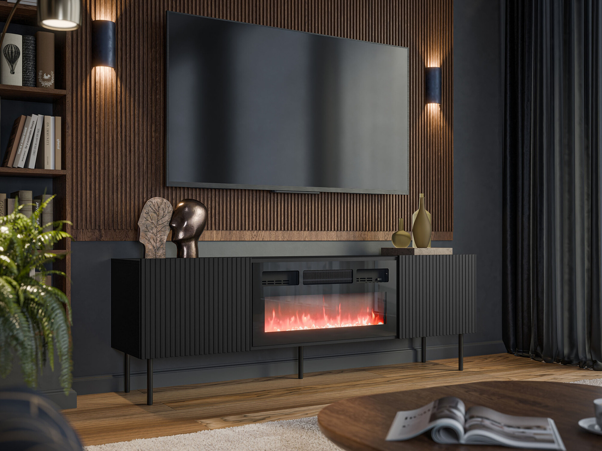 TV stand Charlotte 210 (Black)