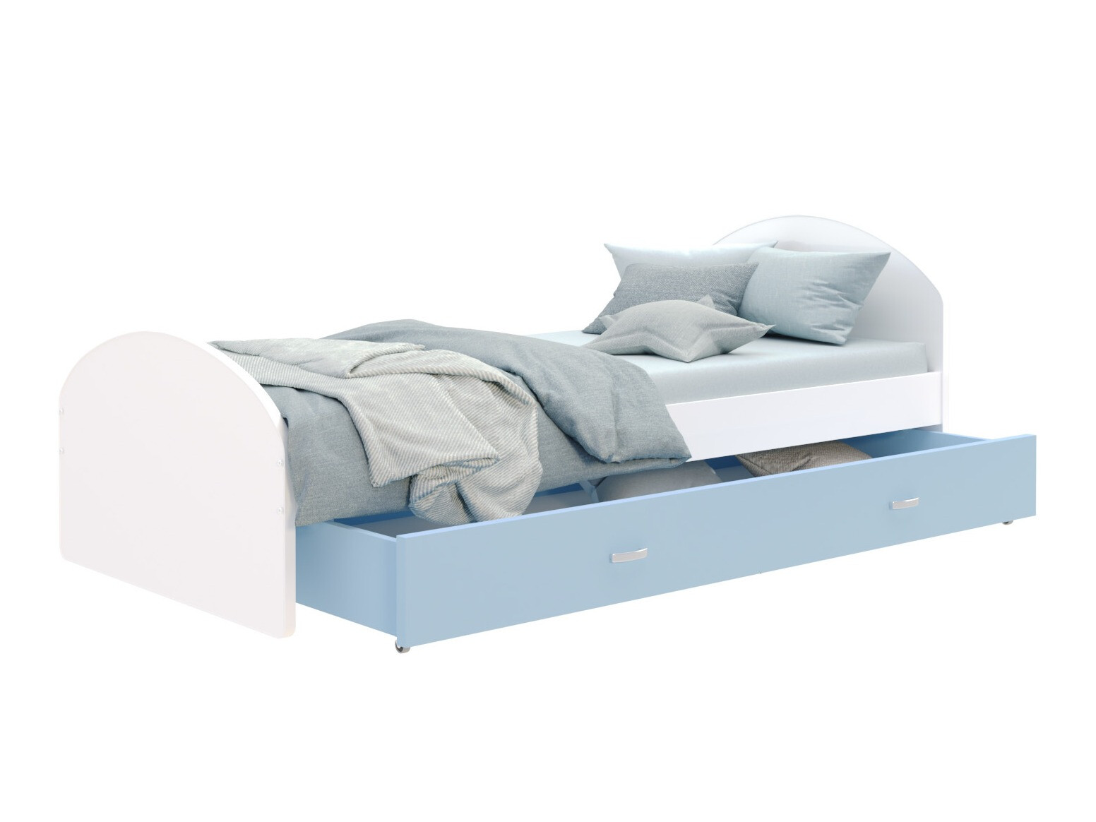 Bed Aurora 177 (White + Blue)