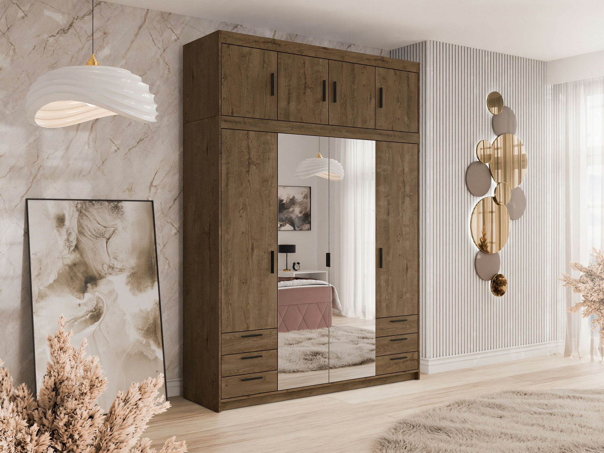 Wardrobe Novduni 120 (Lefkas oak)