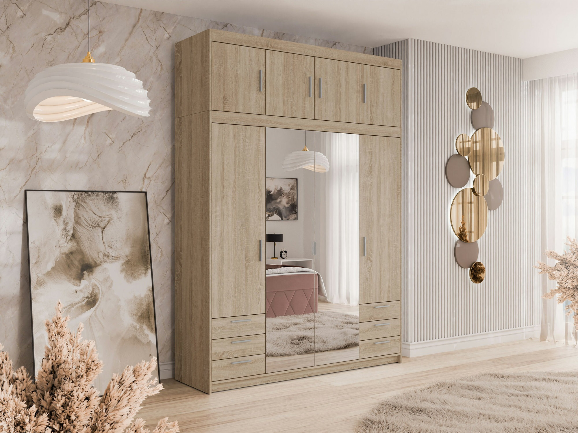 Wardrobe Novduni 120 (Sonoma oak)