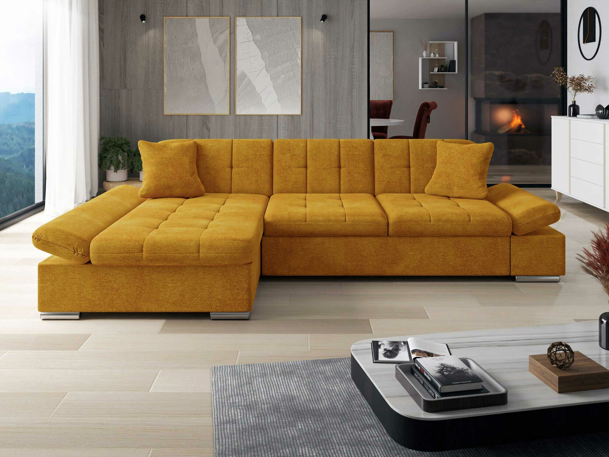 Corner sofa Comfivo Sanitas I (Wave 05)