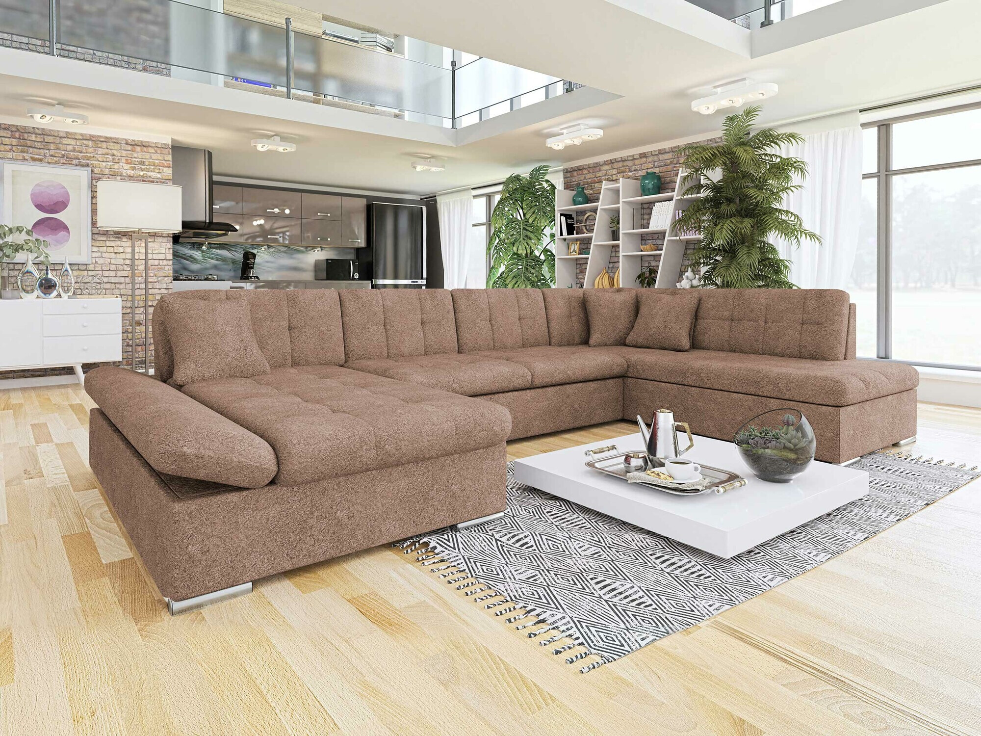 Corner sofa Comfivo Tilia I (Coral 45)