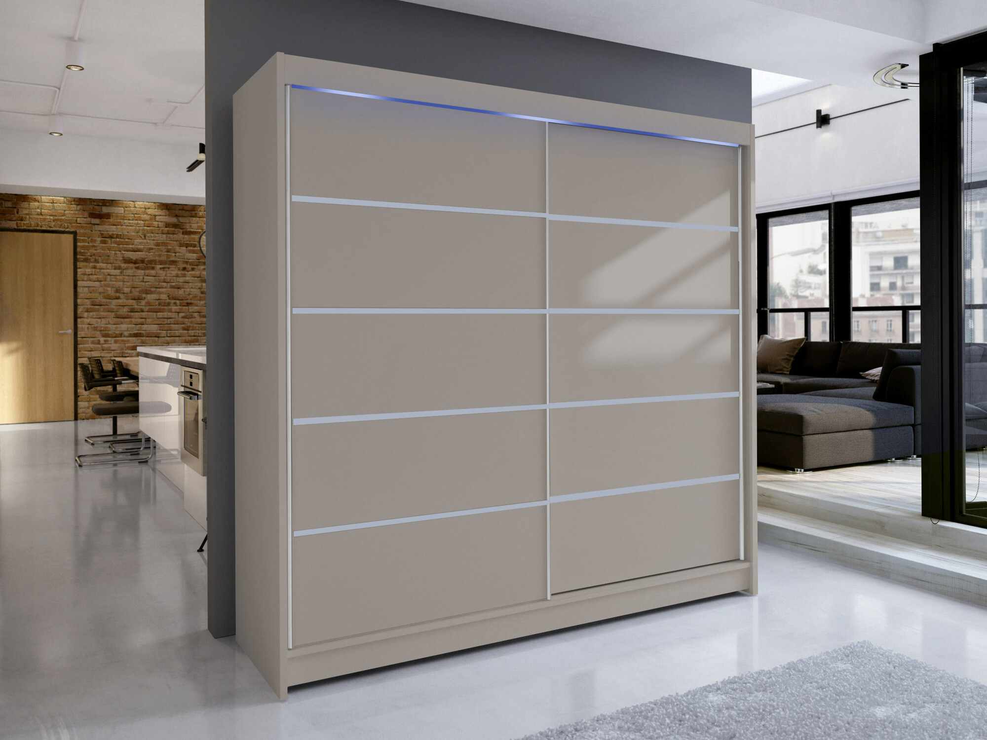 Wardrobe Closico Cavaris IV (Cashmere)