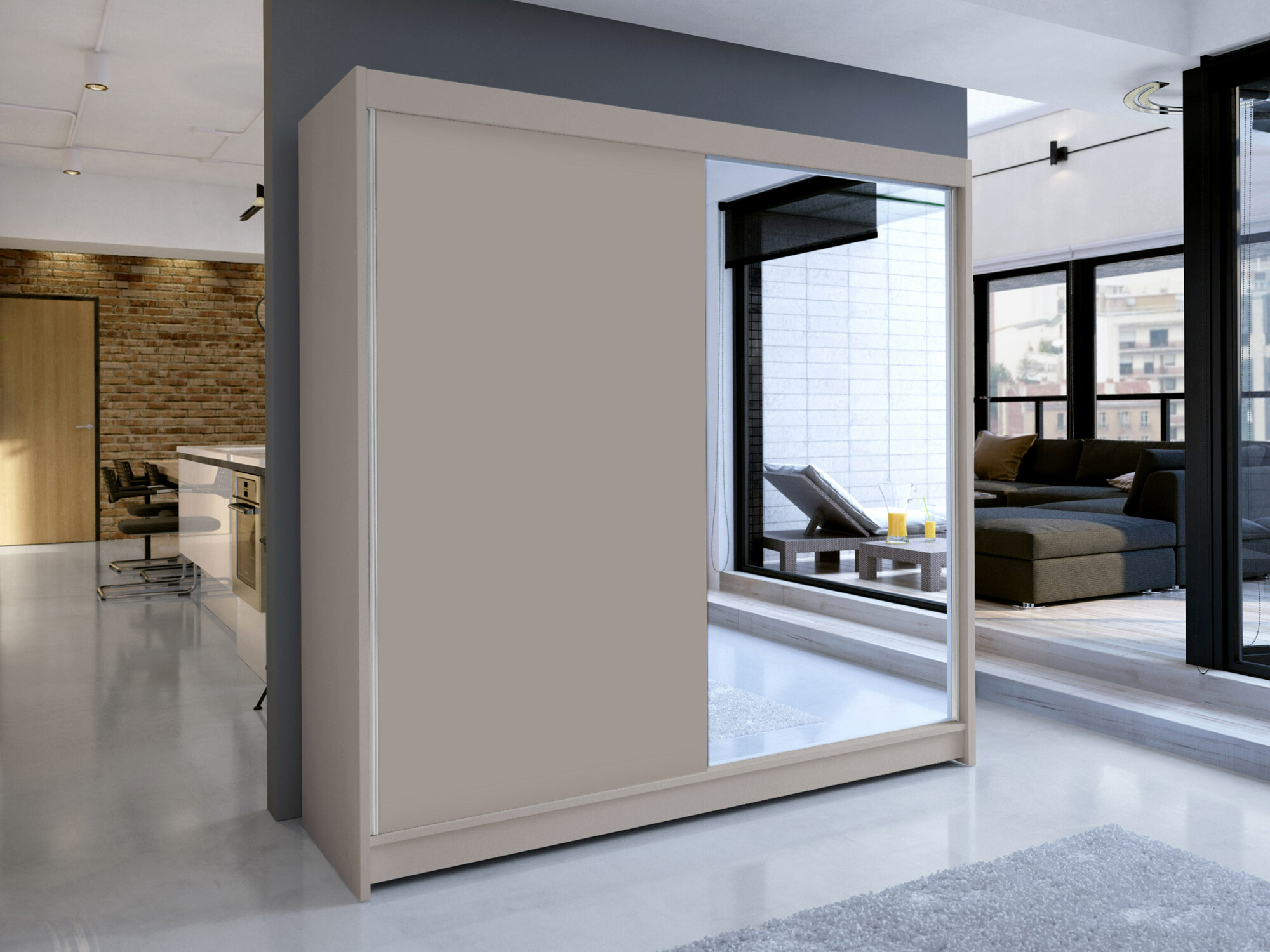 Wardrobe Closico Cavaris I (Cashmere)