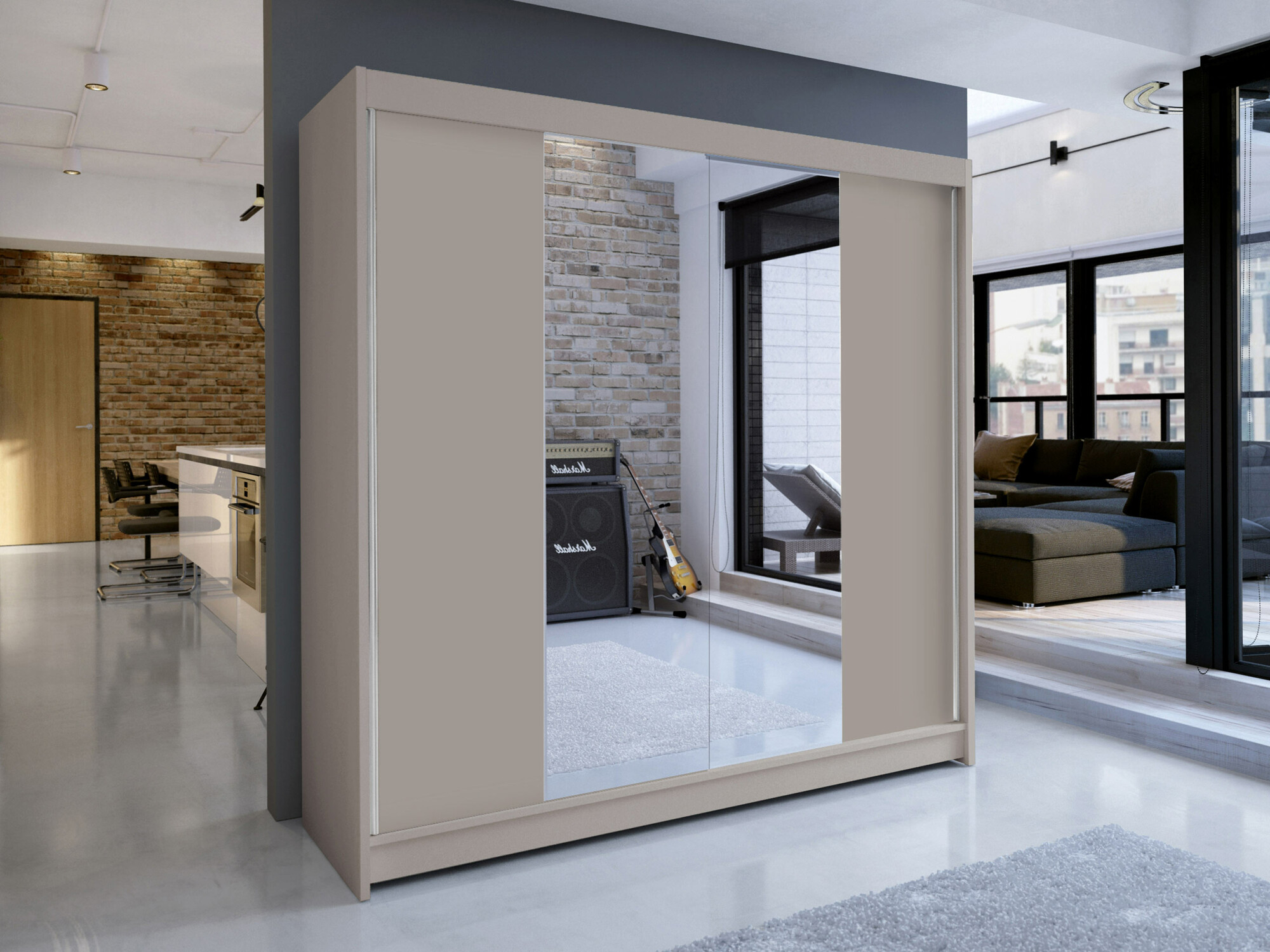 Wardrobe Closico Cavaris II (Cashmere)