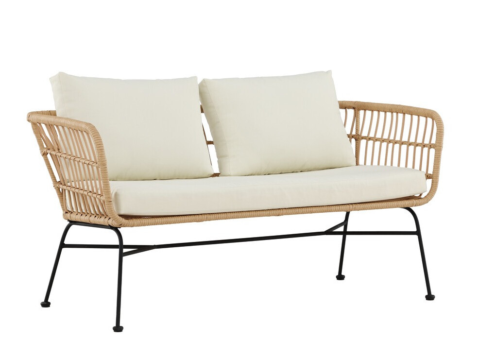 Outdoor sofa Dallas 5187 (Light wood + Beige)