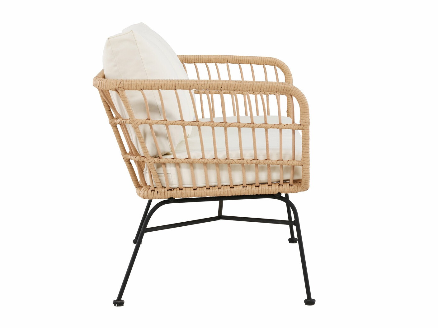 Outdoor sofa Dallas 5187 (Light wood + Beige)