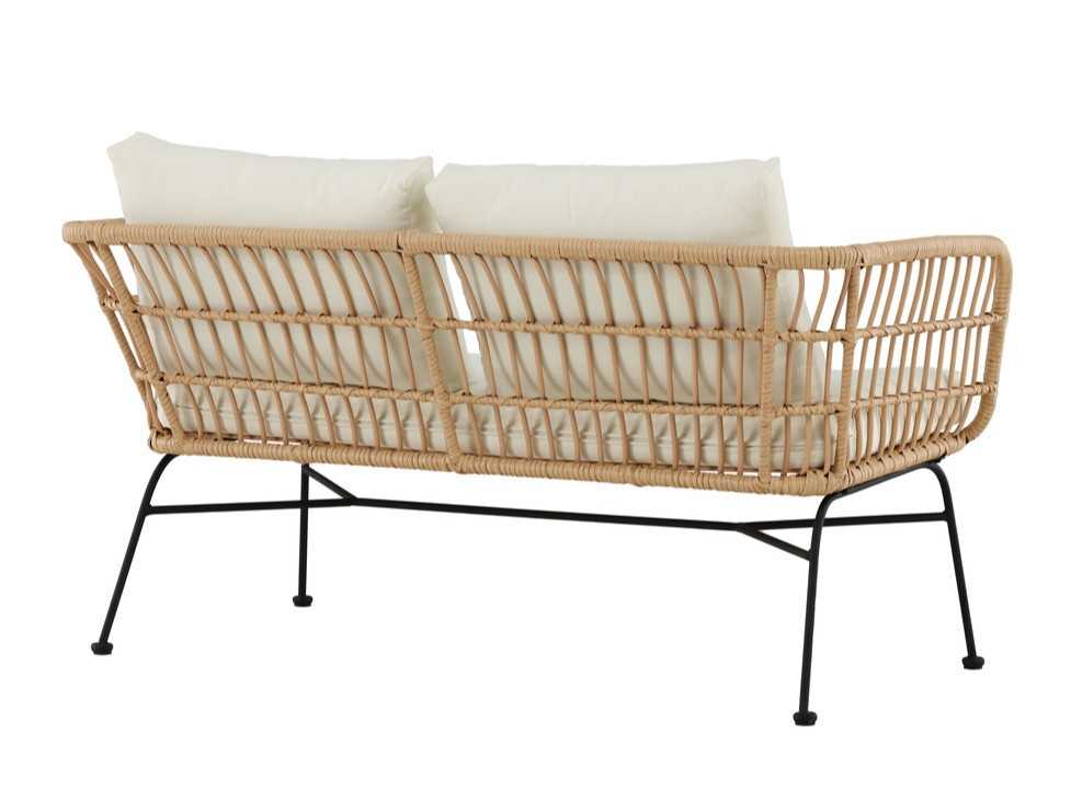 Outdoor sofa Dallas 5187 (Light wood + Beige)