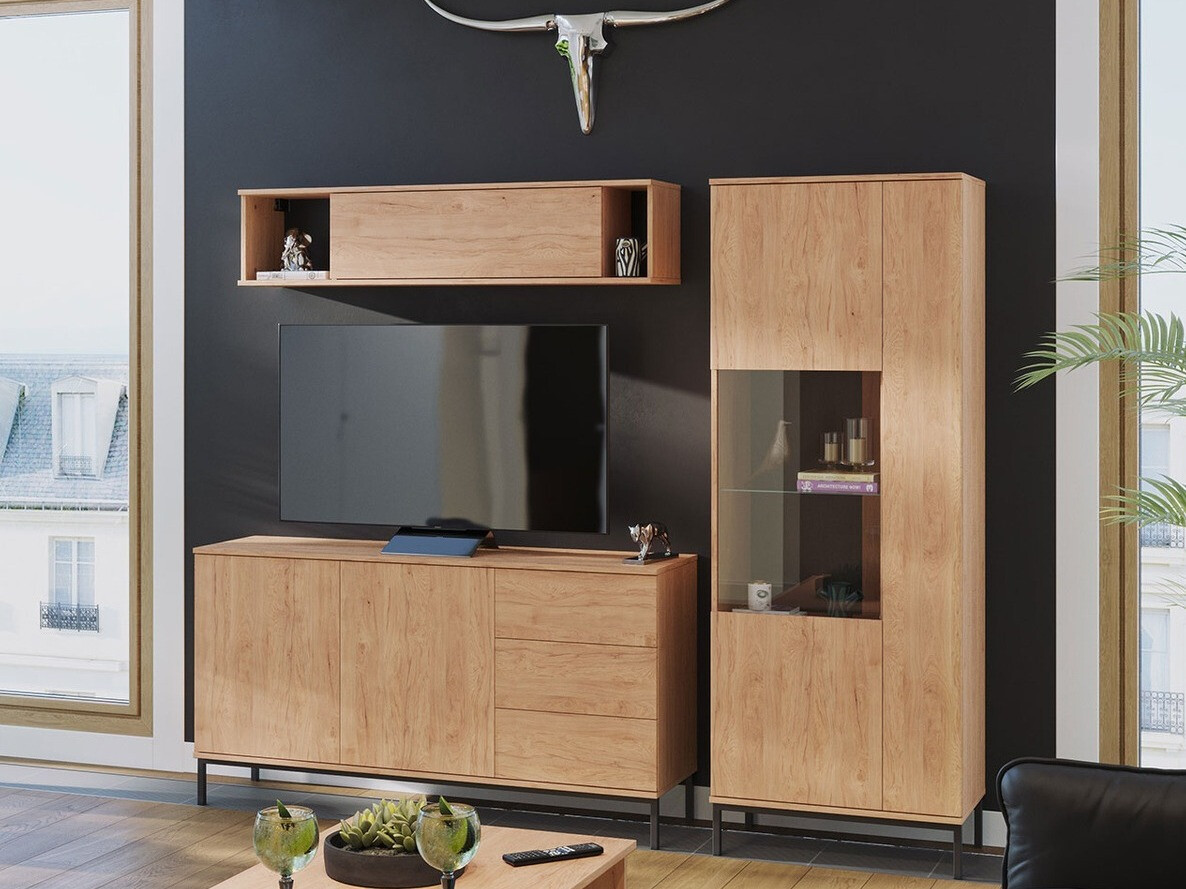 Living room set Lomsore 110 (Light wood)