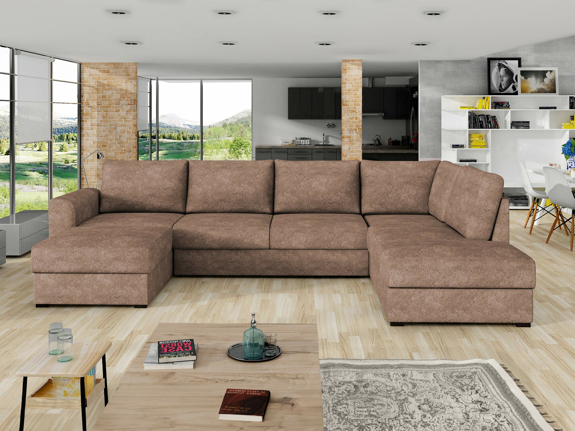 Corner sofa Comfivo Flumen (Coral 45)