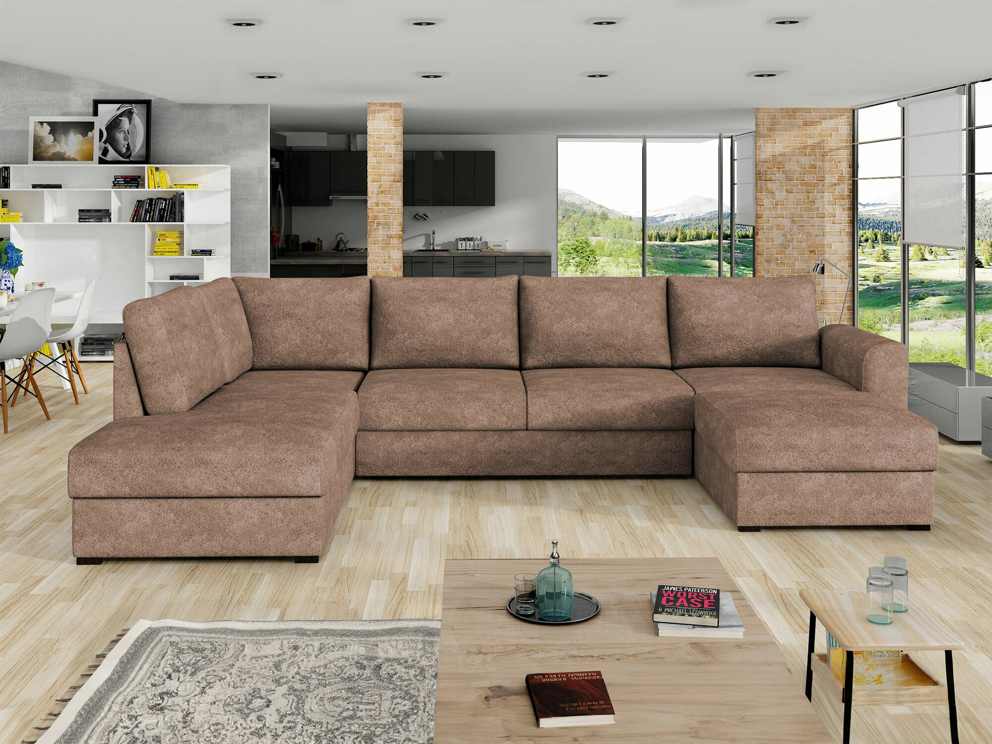 Corner sofa Comfivo Flumen (Coral 45)