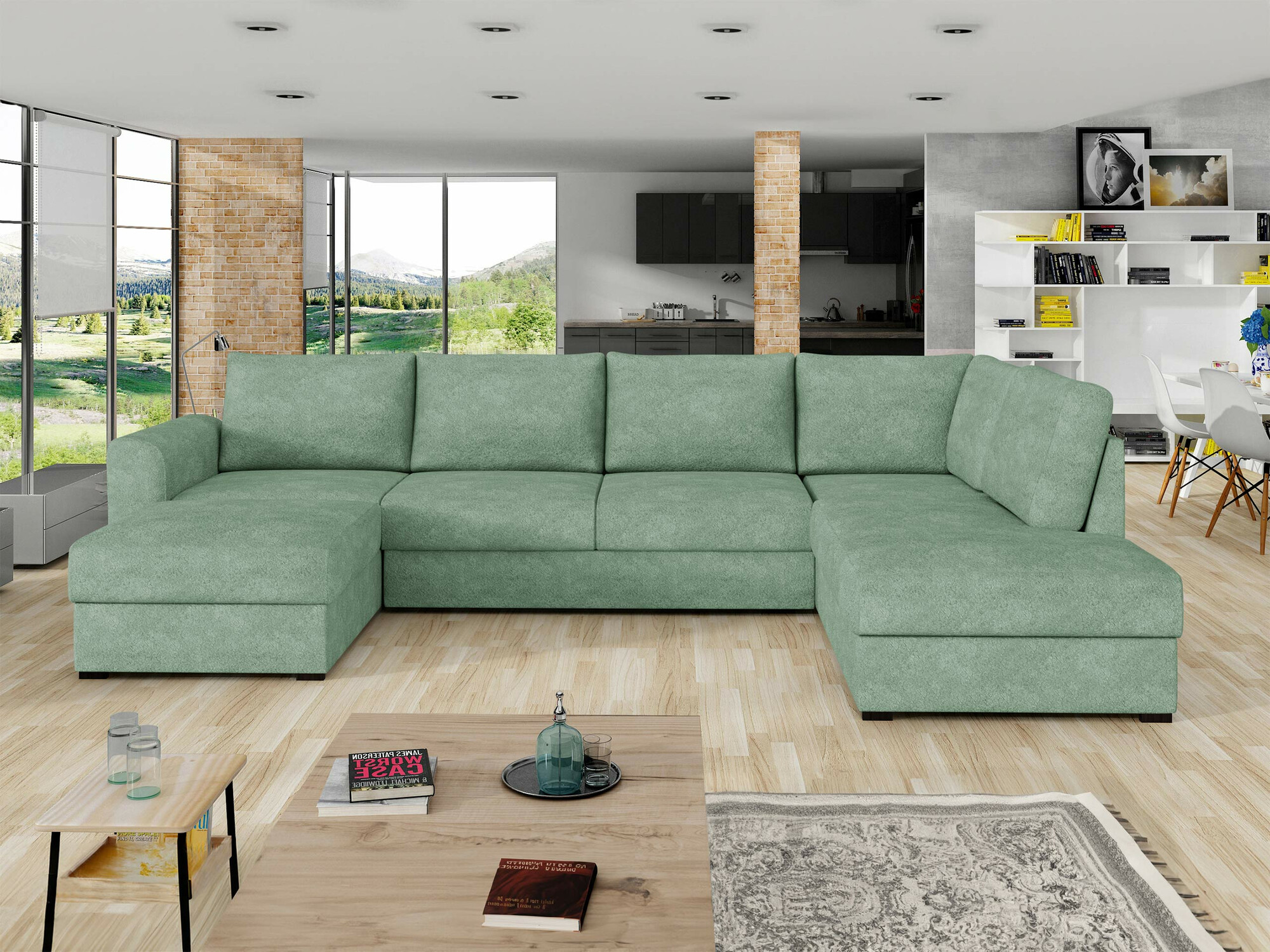 Corner sofa Comfivo Flumen (Coral 55)
