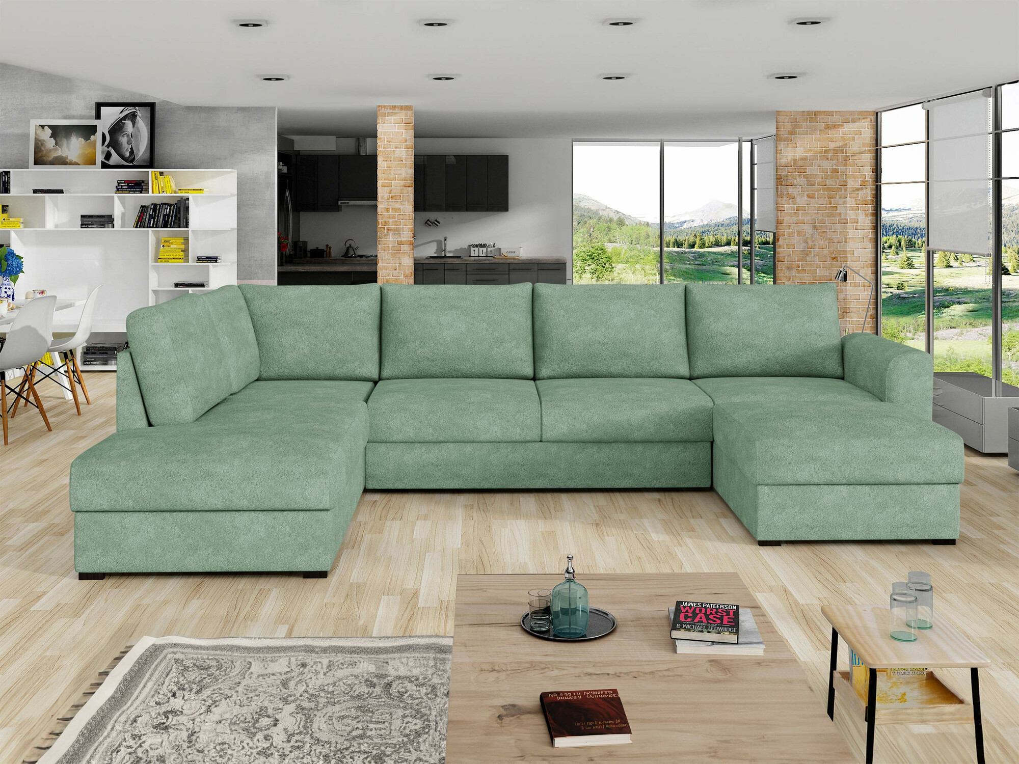 Corner sofa Comfivo Flumen (Coral 55)