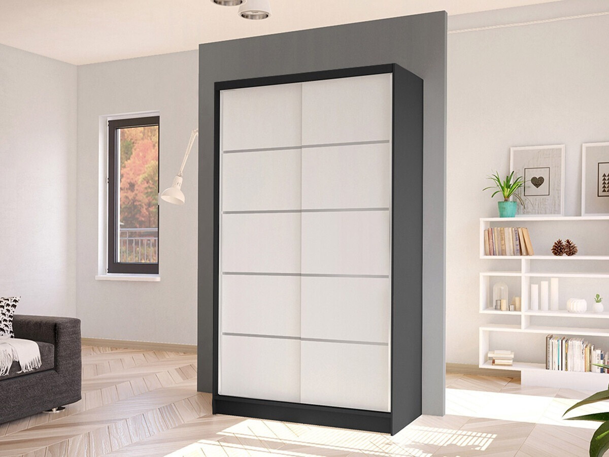 Wardrobe Closico Fractor IV (Black + White)