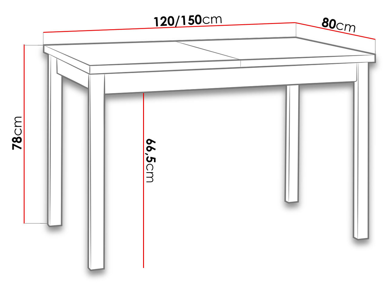 Table Victorville 125 (White)