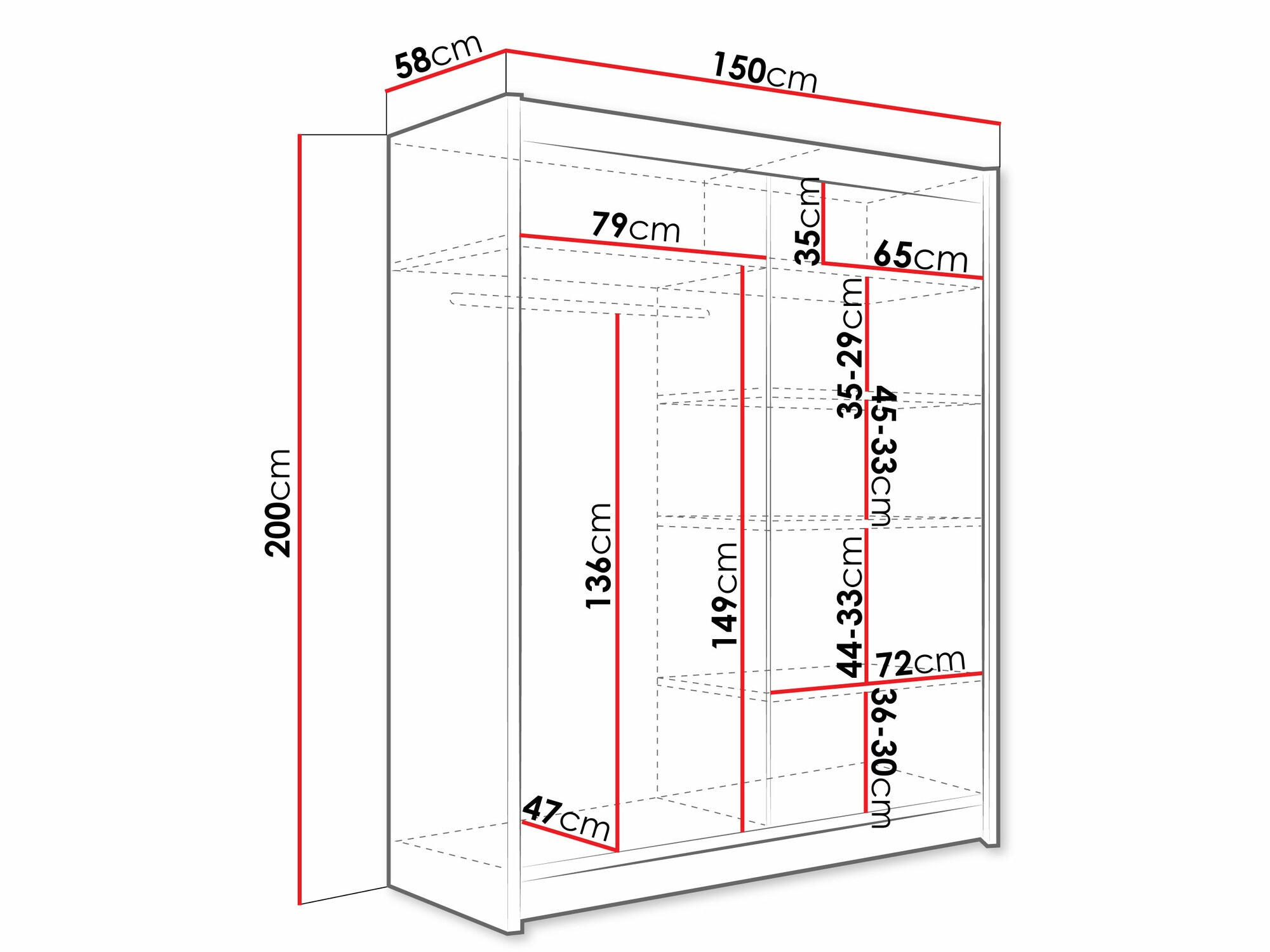 Wardrobe Closico Camera XIV (Sonoma oak)