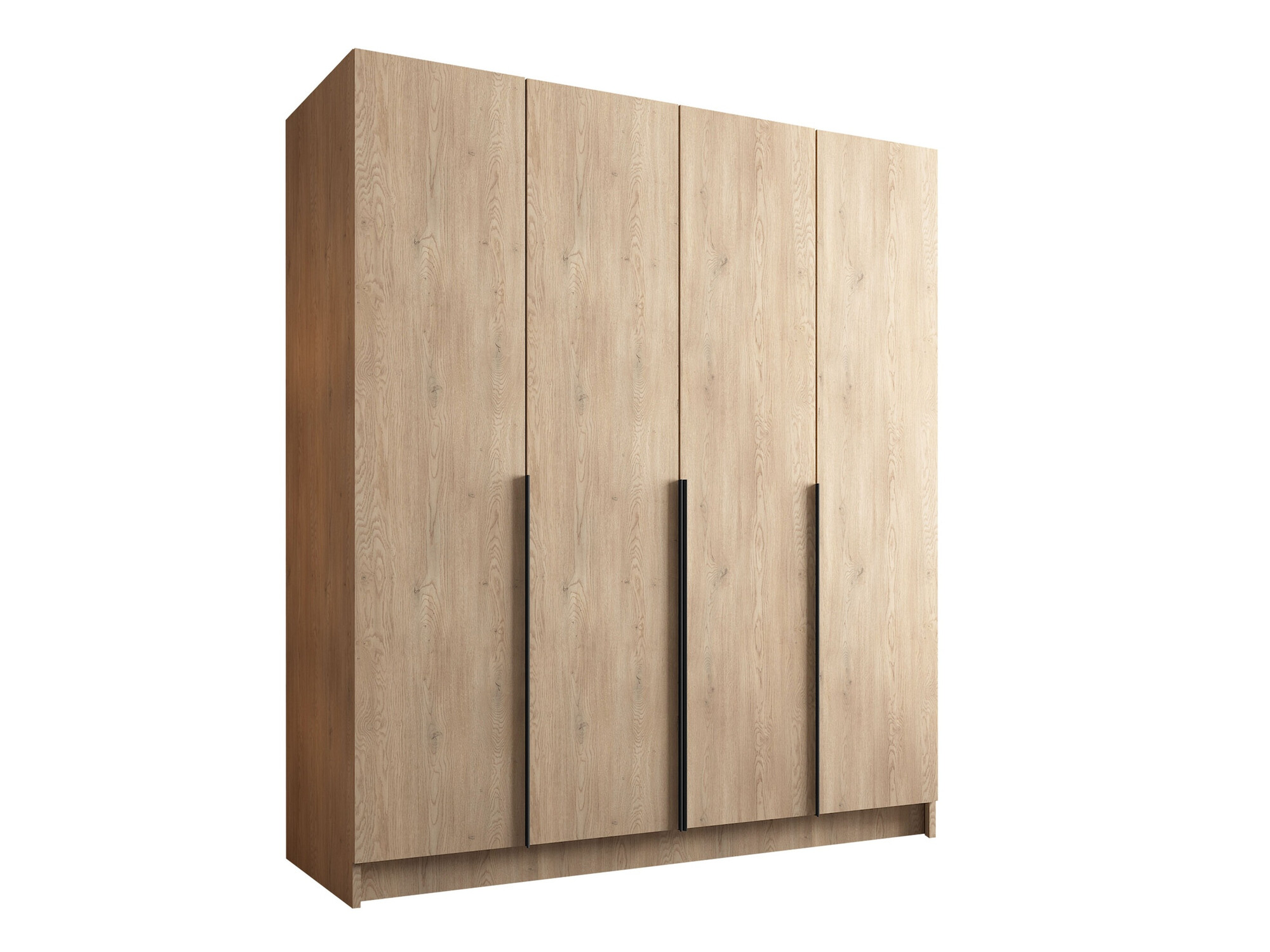 Wardrobe Closico Navor I (Light wood + Black)