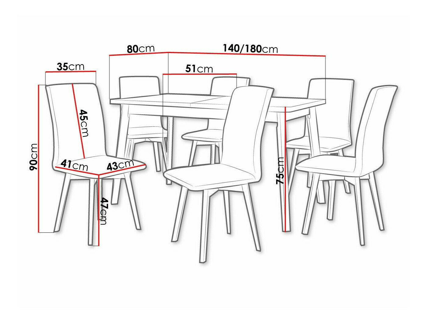 Dining set Victorville 326 (Hygge 20)