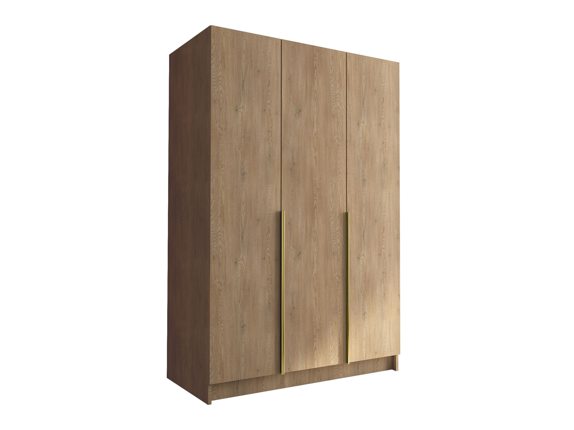 Wardrobe Closico Decoron I (Light wood + Golden)