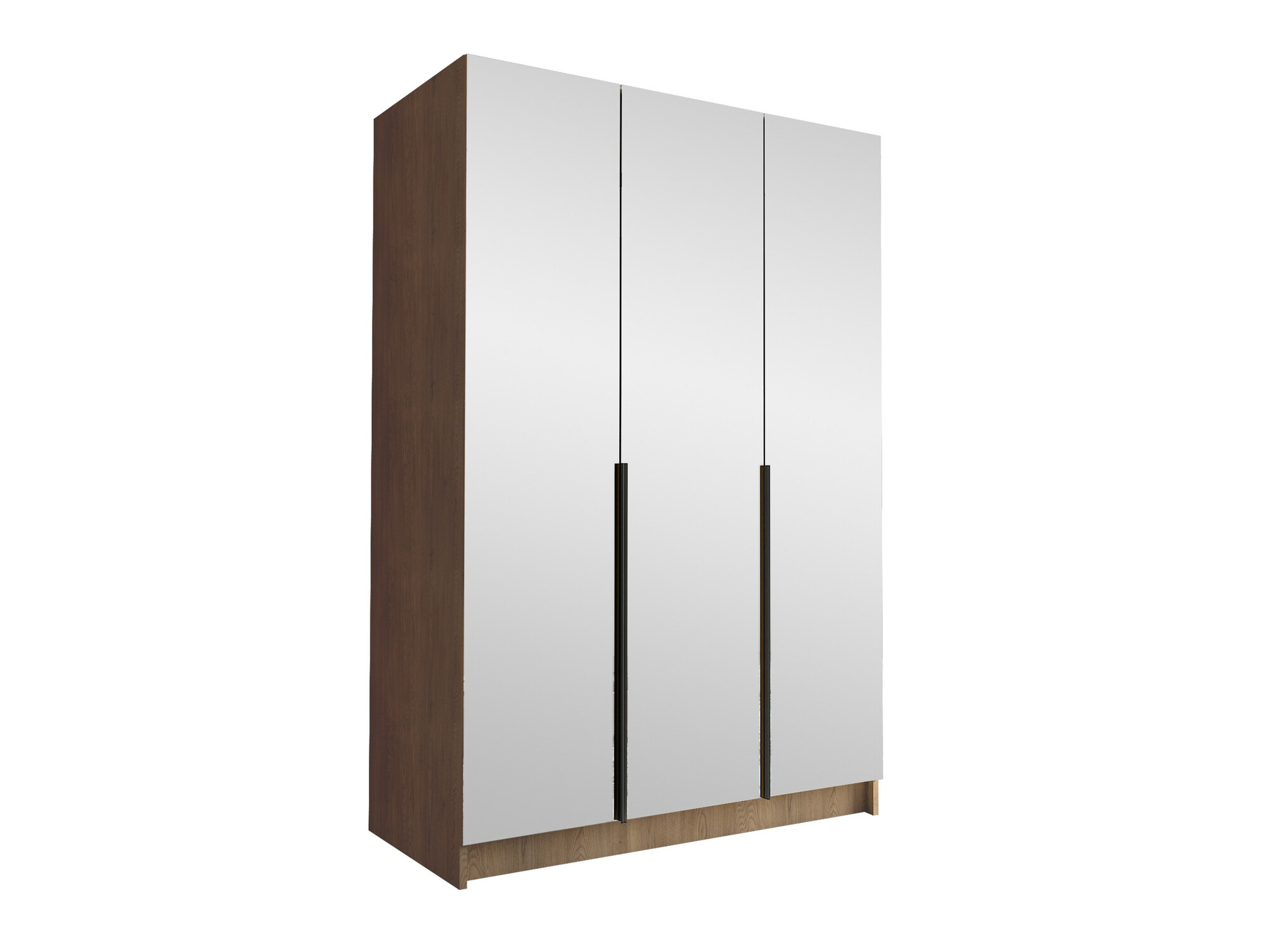 Wardrobe Closico Decoron III (Light wood + Black)